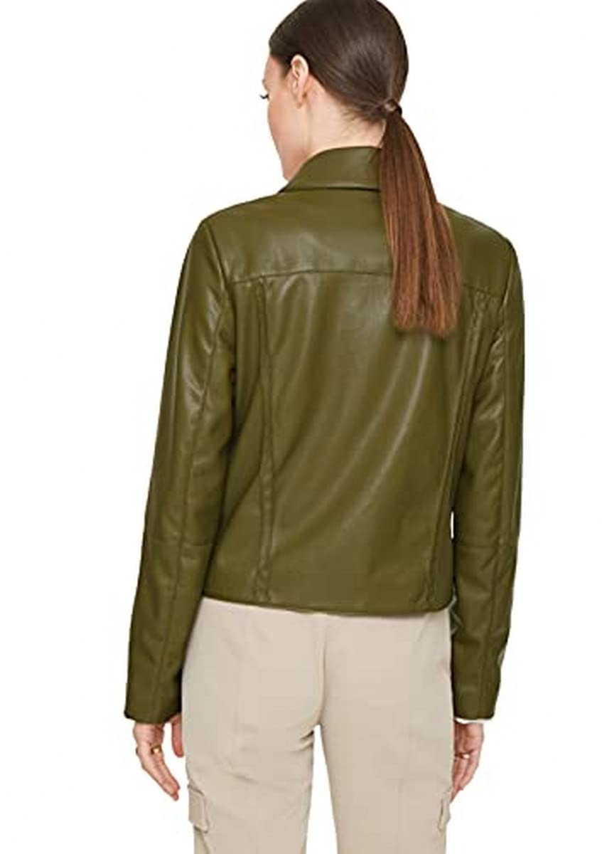 comma-jacke-glattleder-optik-deep-green-gr-38-kurz image 2