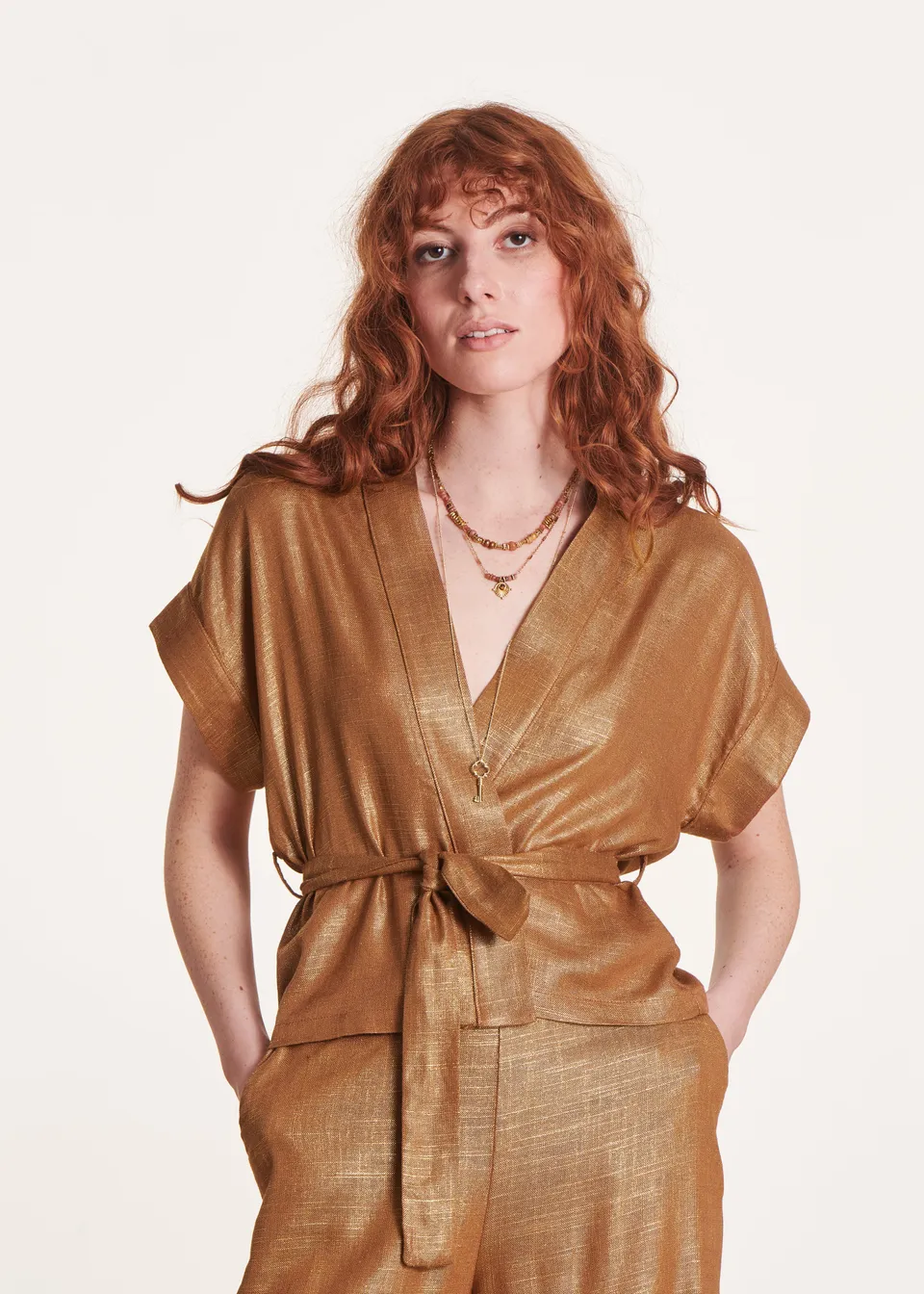 la-f-e-marabout-e-david-kimonojacke-bronze-leinen image 1
