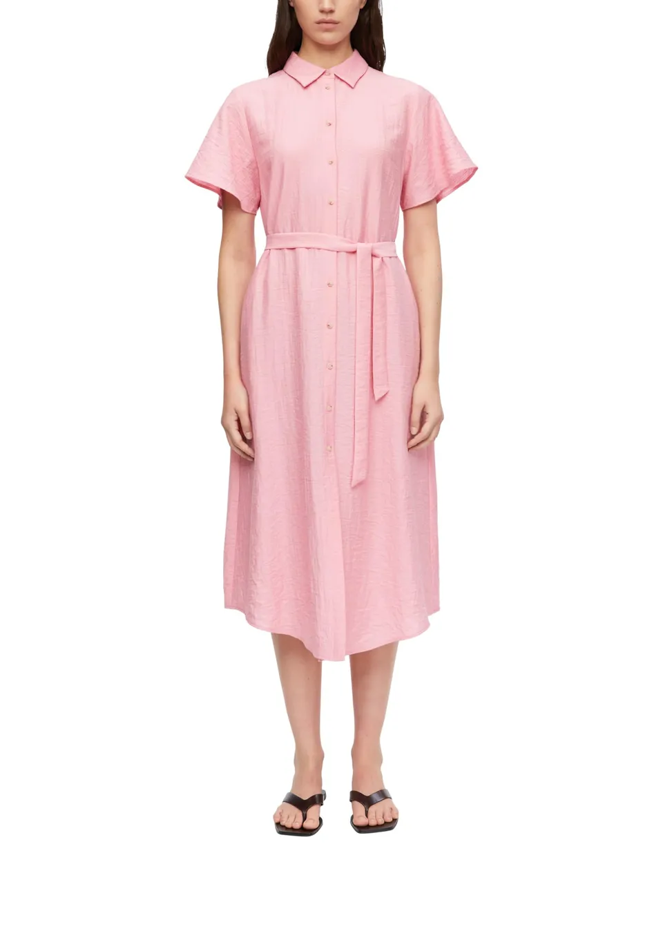comma-dresses-relaxed-fit-kleid-abgerundeter-saum-gr-48 image 1