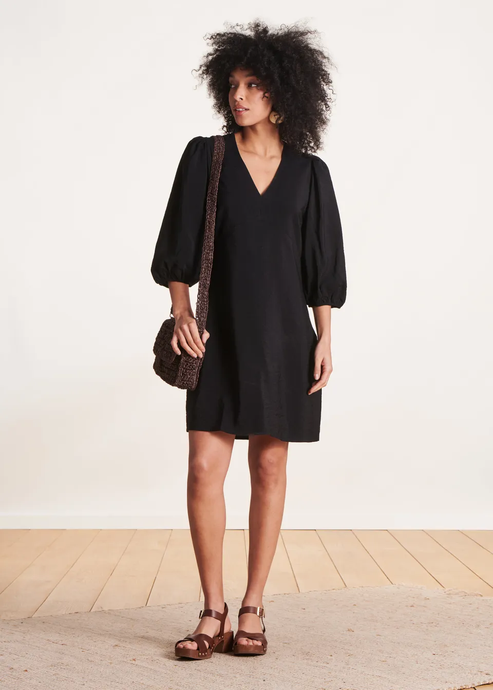 la-f-e-marabout-e-robes-schwarzes-kleid-langarm-gr-38 image 1