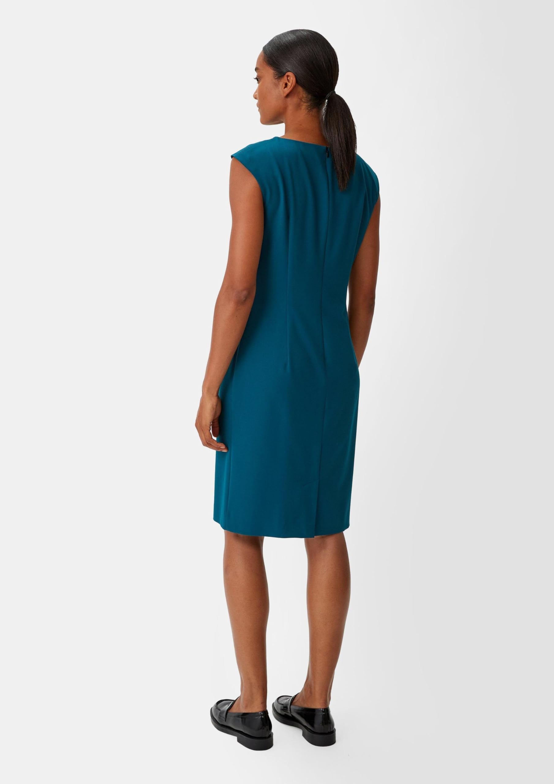 comma-kleid-twill-viskosemix-damenkleid-gr-40-dunkelt-rkis image 6