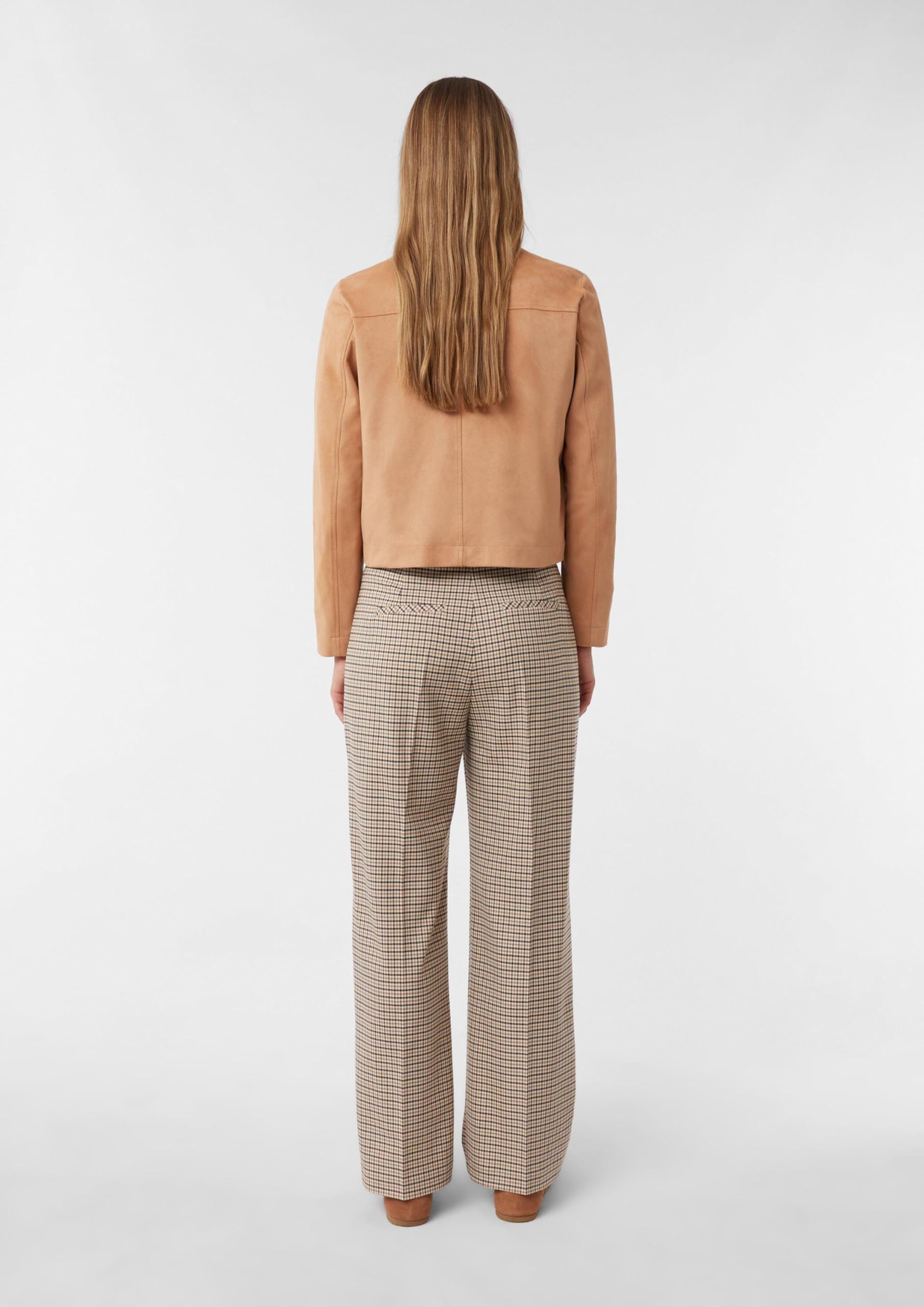 comma-veloursleder-imitat-jacke-gr-e-38-mit-rei-verschluss image 8