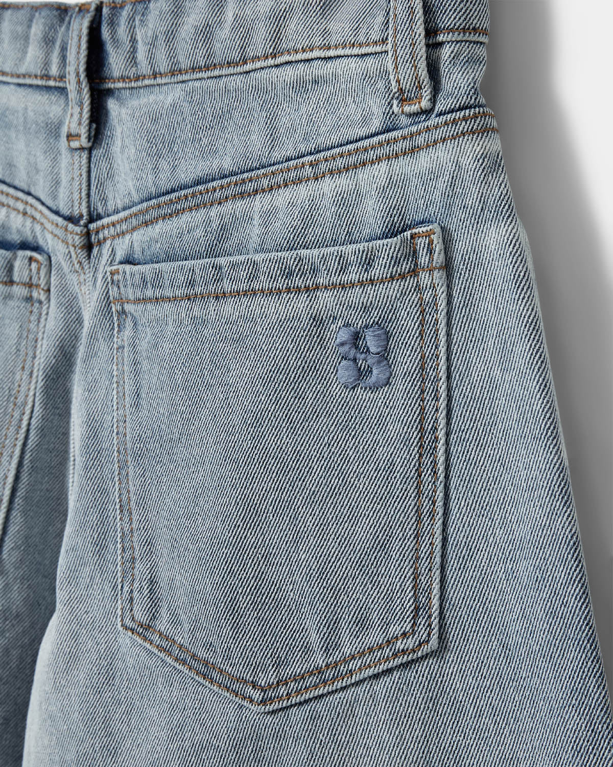 sofie-schnoor-young-stokesy-shorts-denim-blue-weites-bein-baumwolle image 3