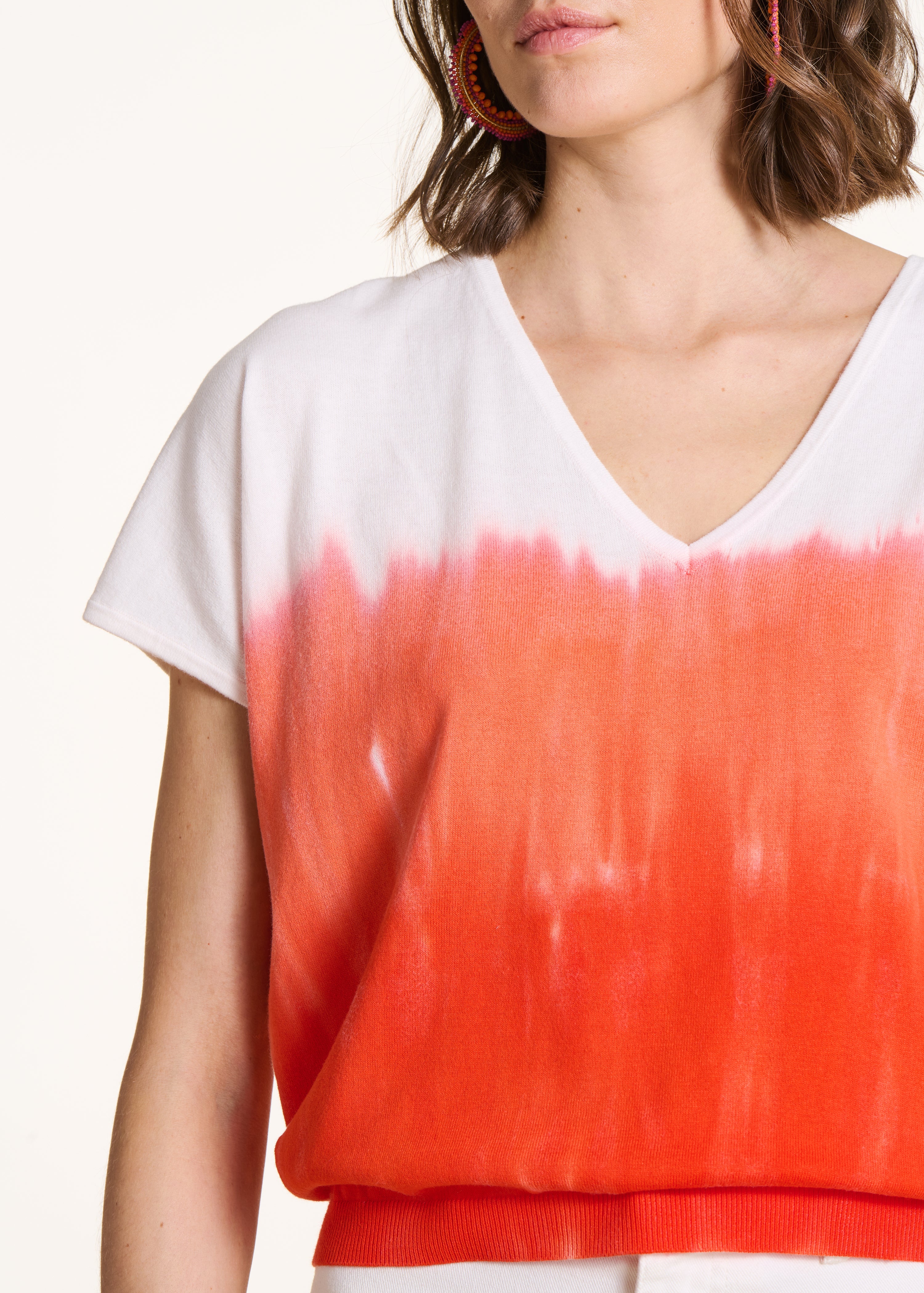 la-f-e-marabout-e-fataja-pullover-orange-tie-dye-bio image 5