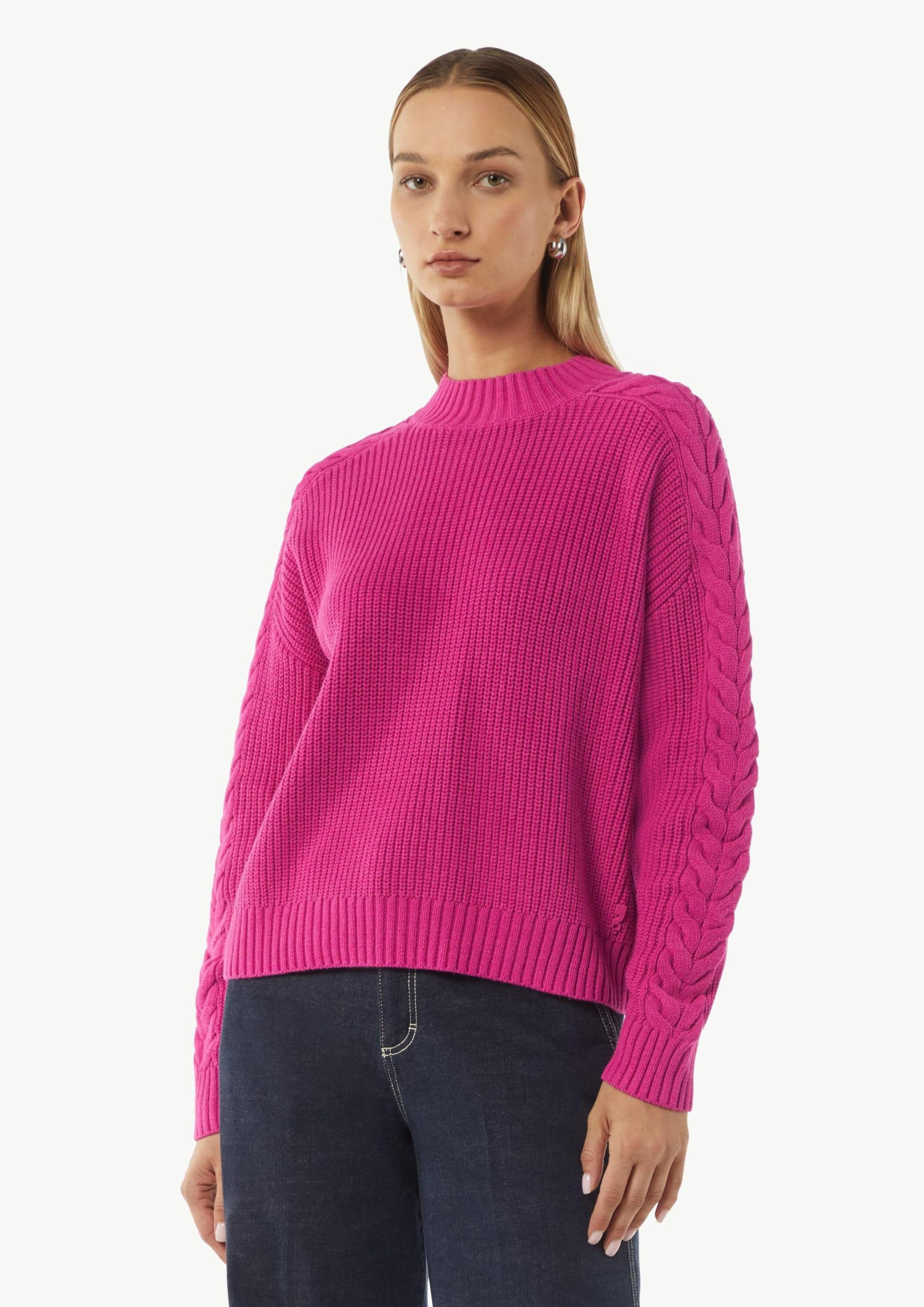 comma-strickpullover-zopfmuster-rmel-pullover-damen image 5