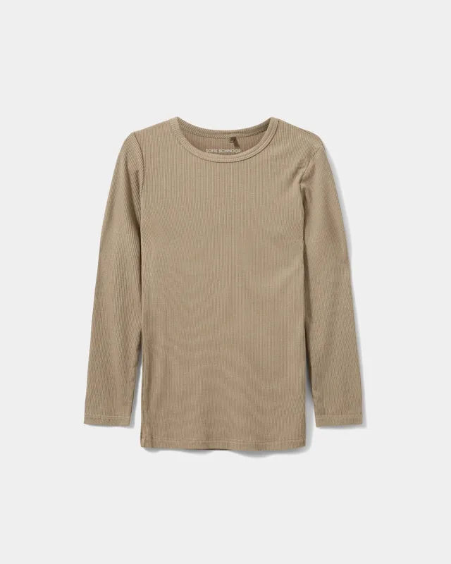 sofie-schnoor-kids-petriciask-langarmshirt-dark-sand image 1
