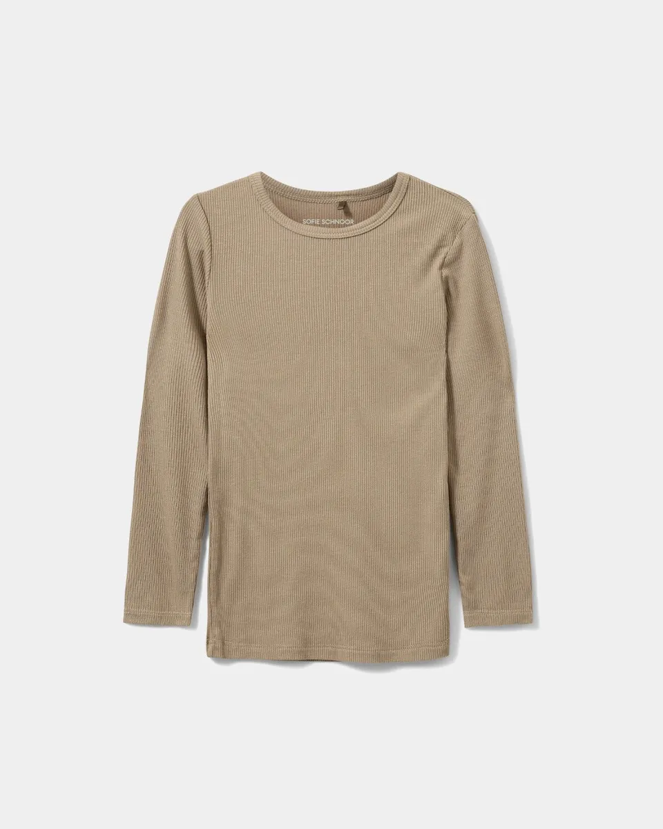 sofie-schnoor-kids-petriciask-langarmshirt-dark-sand image 1