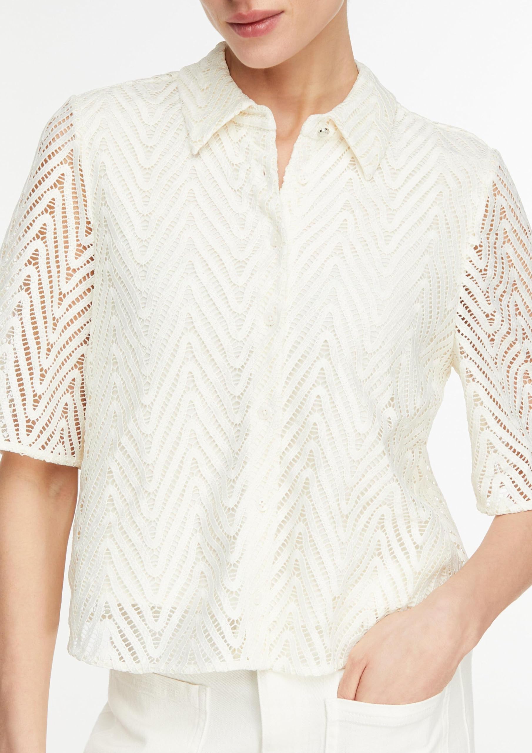 comma-blouses-spitzenbluse-viskose-futter-festlich image 3