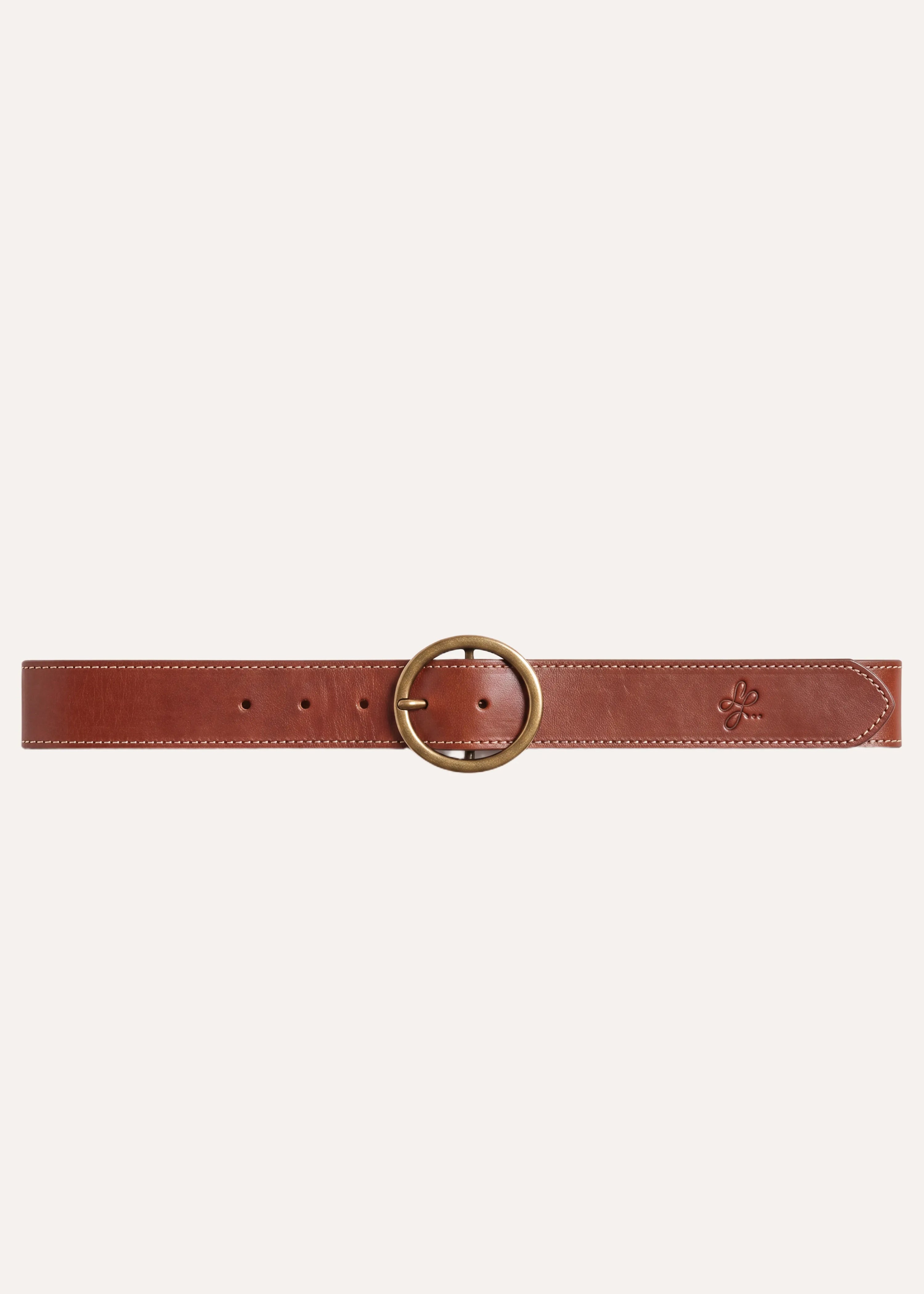 la-f-e-marabout-e-gamo-g-rtel-damen-camel-leder-goldschnalle image 4
