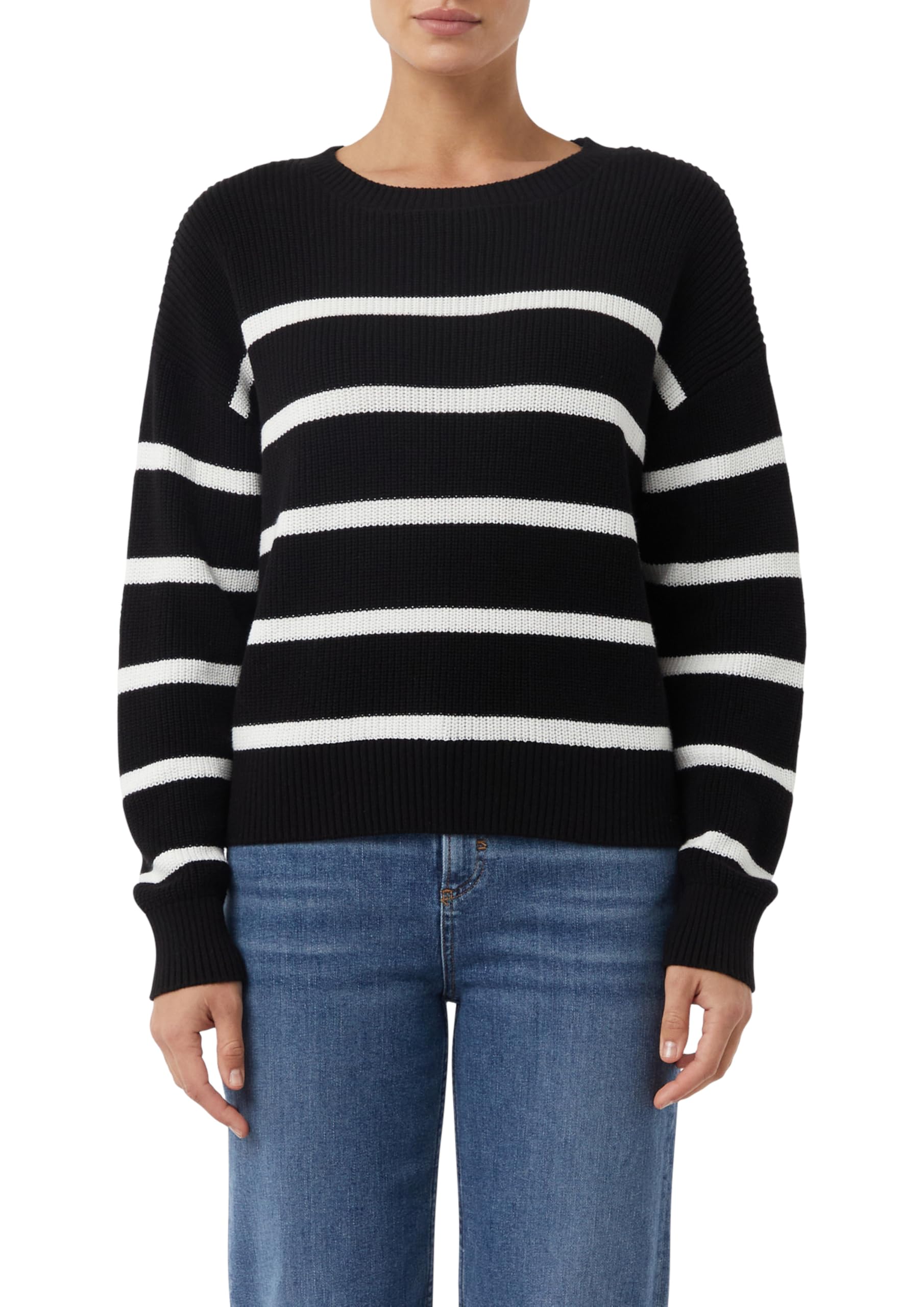 comma-knitwear-streifenpullover-relaxed-fit-pullover-gr-m image 1