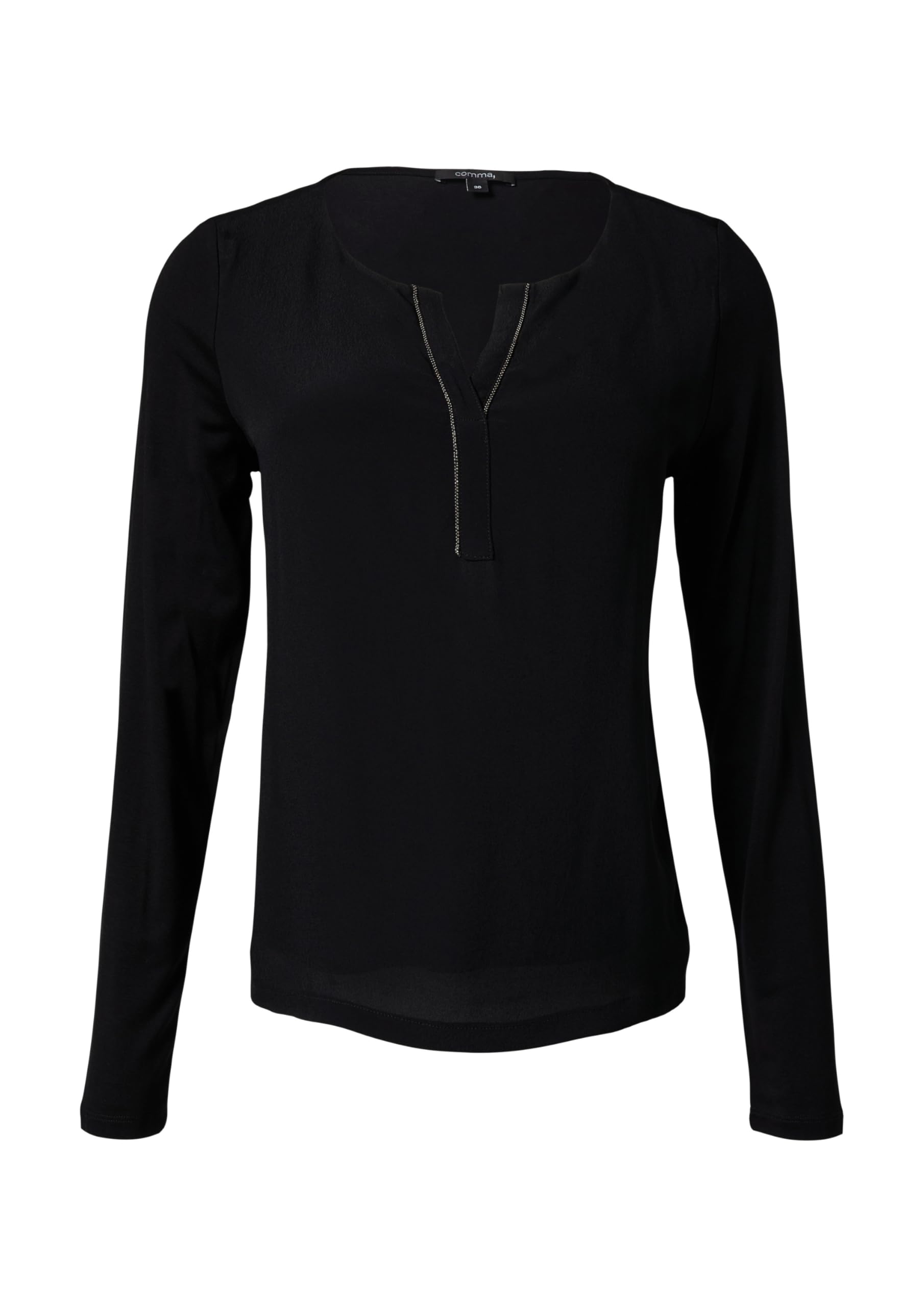 comma-longsleeve-fabricmix-shirt-gr-40-mit-schmuck-detail image 4