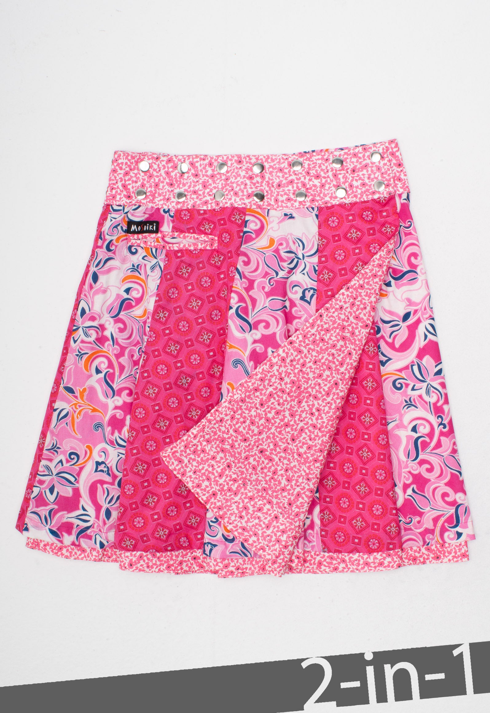 moshiki-hot-cookie-34-wickelrock-baumwolle-55cm-wendbar image 1