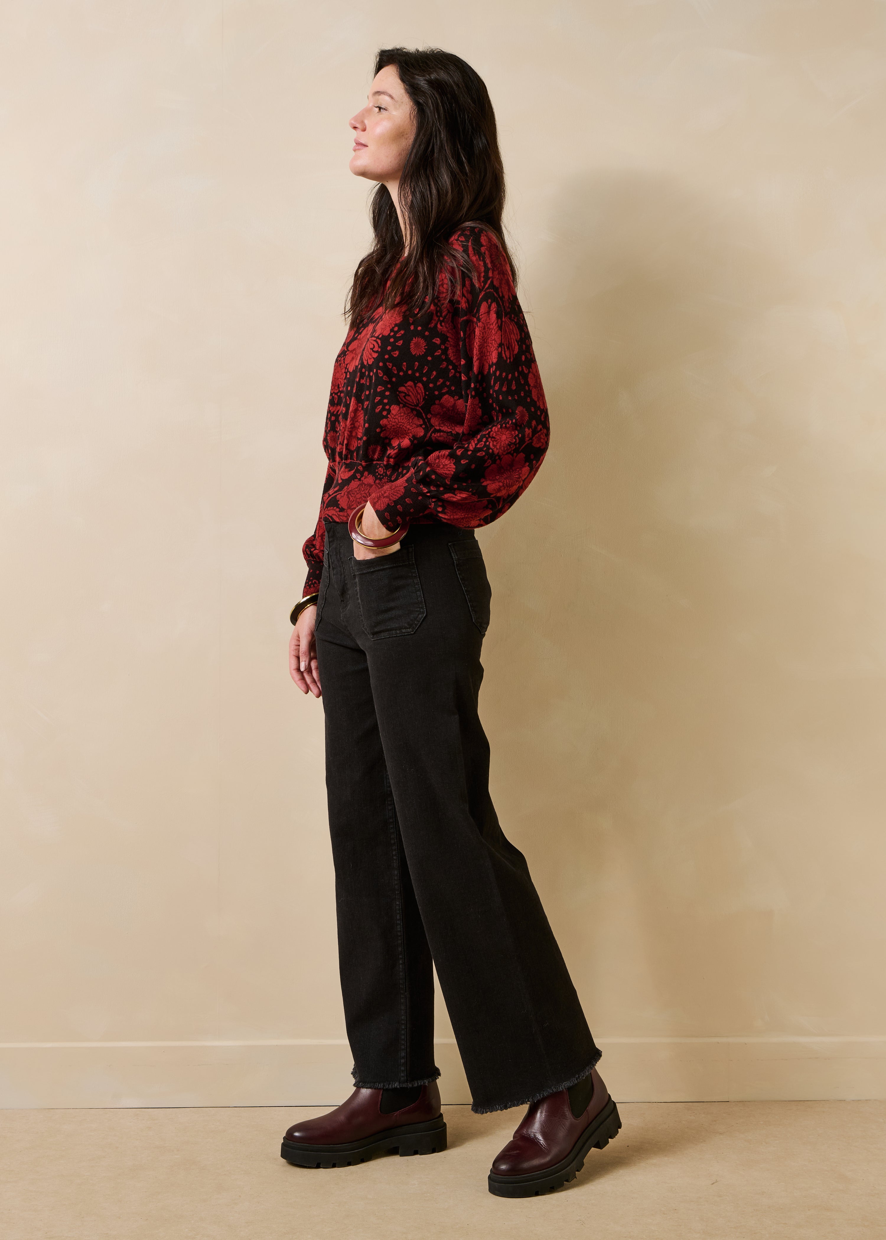 la-f-e-marabout-e-eir-pullover-bordeaux-floral-wolle image 2