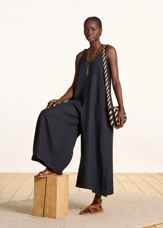 la-f-e-marabout-e-fareli-overall-dunkelblau-leinen image 1