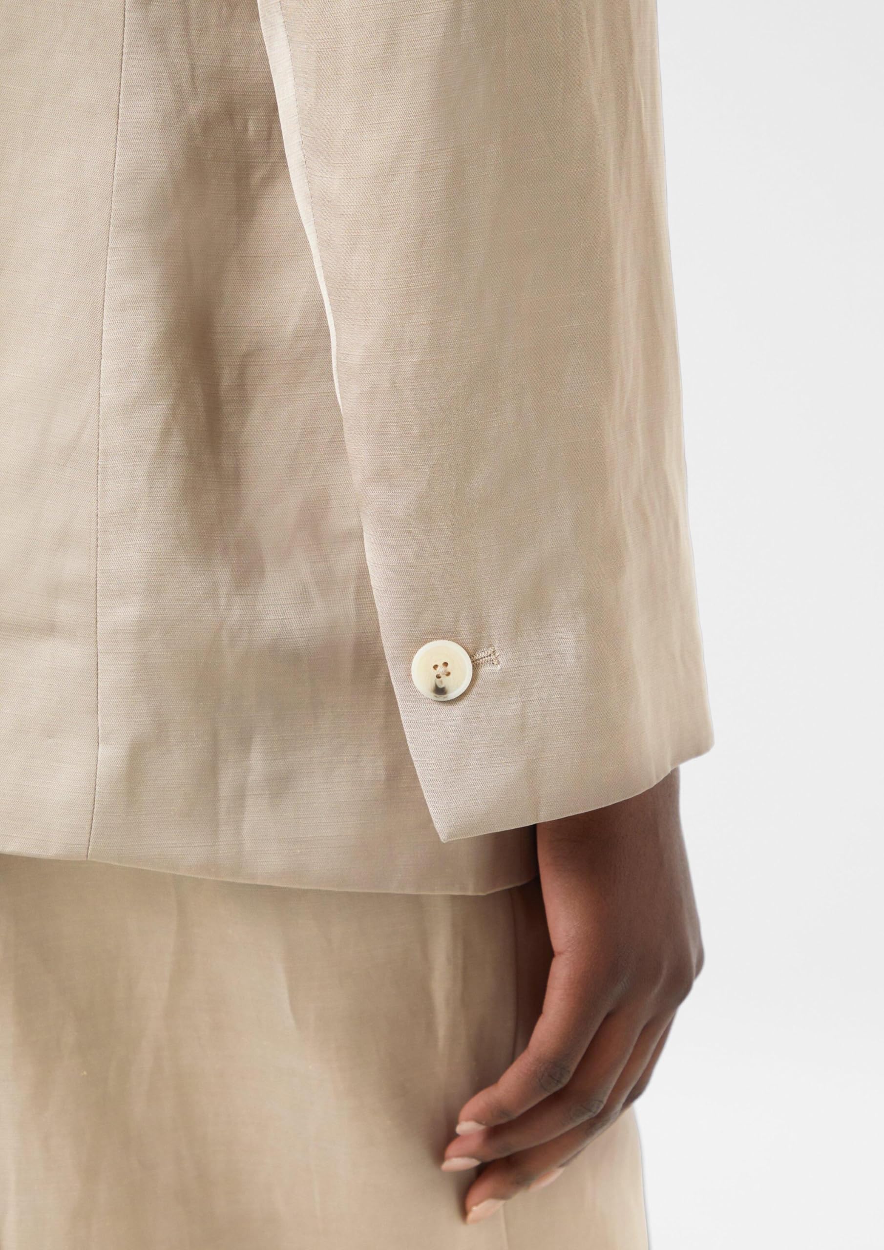 comma-satin-blazer-leinenmix-regular-fit image 5