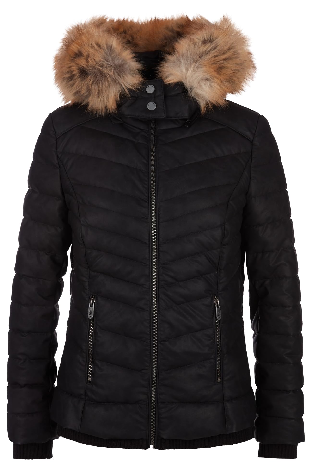 comma-jacke-damen-44-beige-stepp-optik-kurz-mit-kapuze image 6