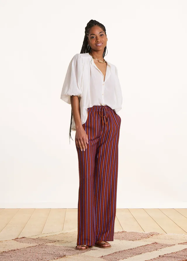 la-f-e-marabout-e-hose-gestreift-violett-orange-weit image 1