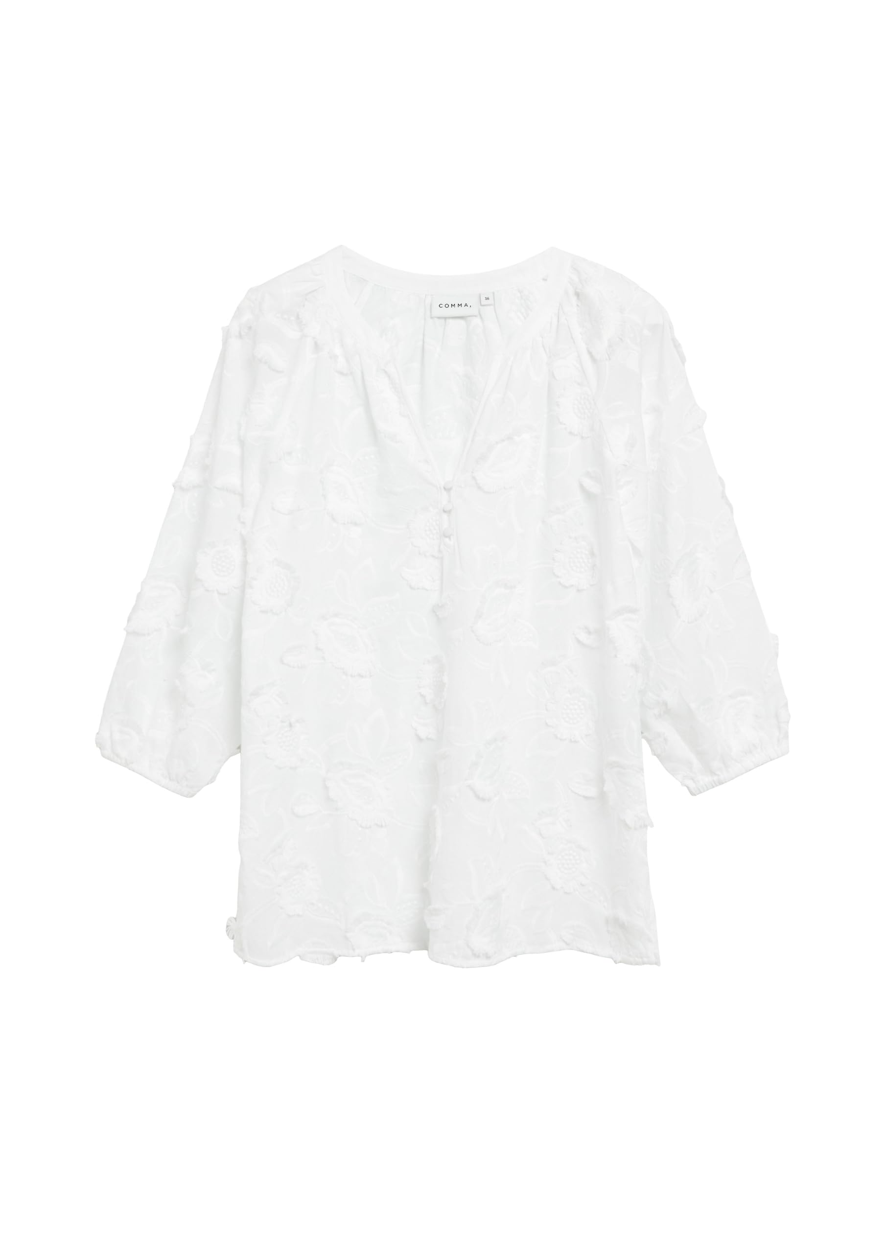 comma-tunika-bluse-baumwoll-voile-3-4-arm-gr-34 image 3