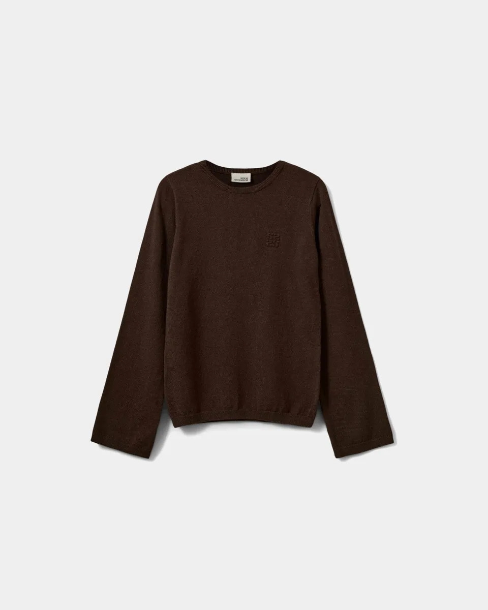 sofie-schnoor-young-vivosy-pullover-dunkelbraun-viskose image 1