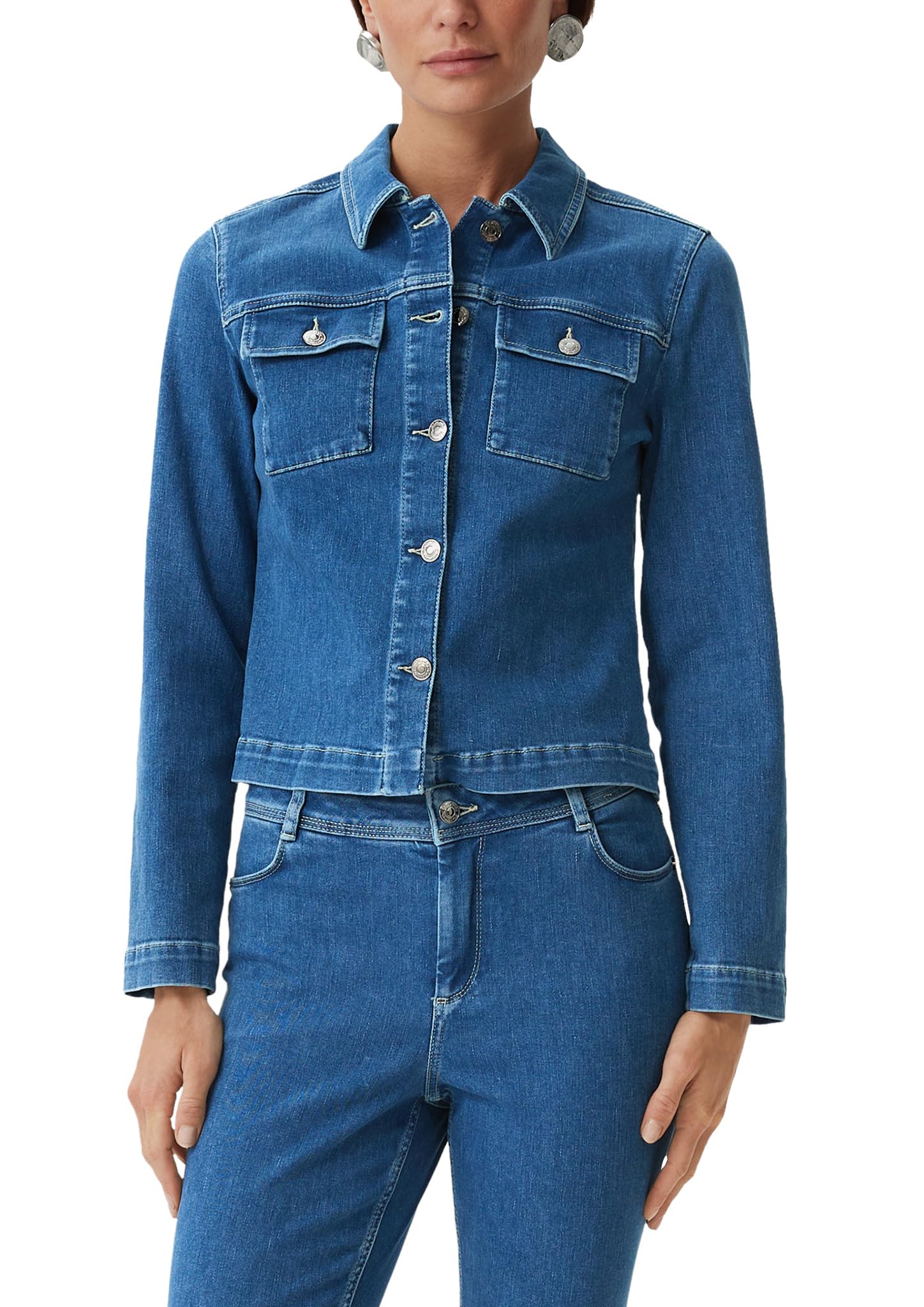 comma-jeansjacke-baumwollmix-jacke-blau image 1
