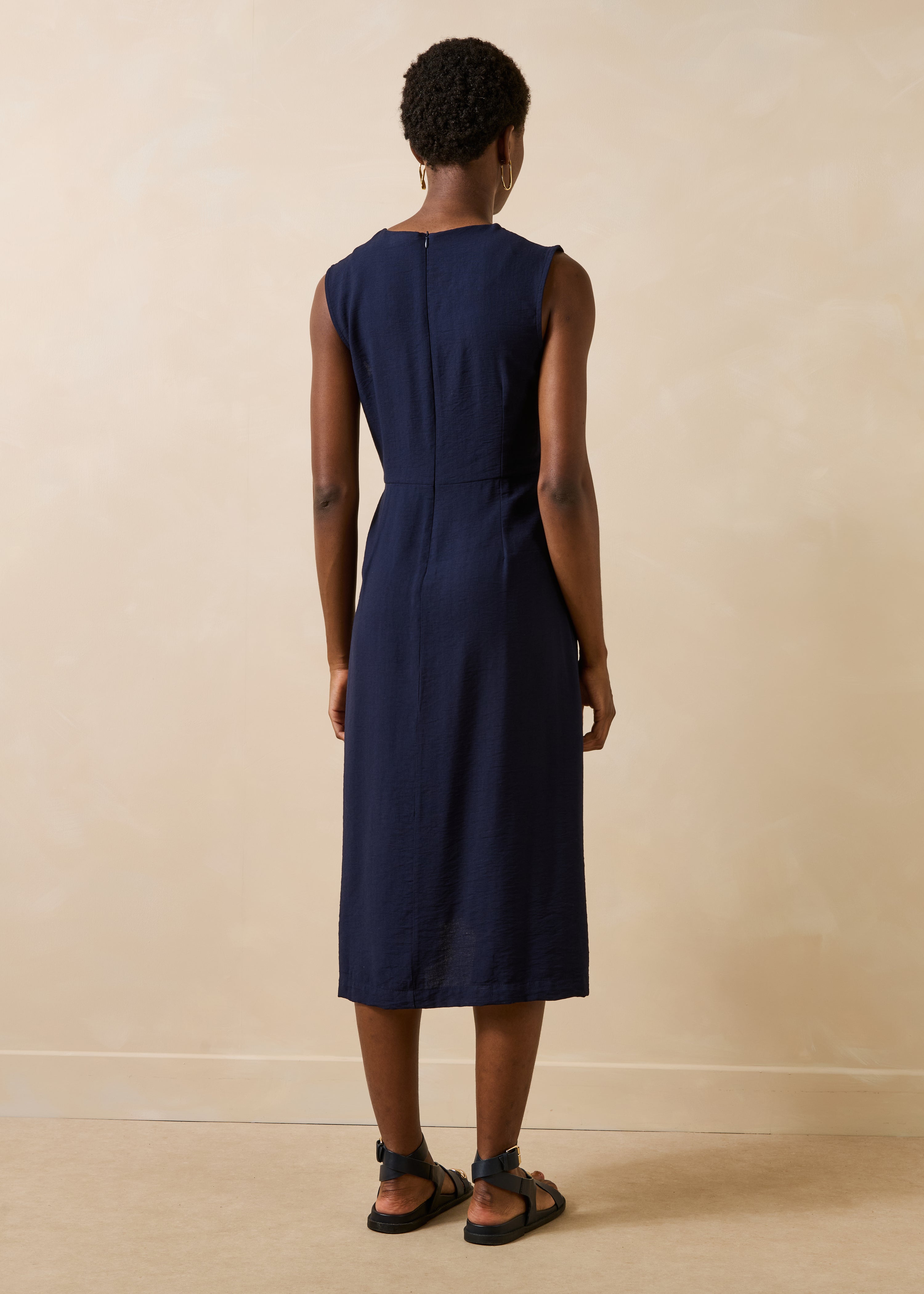 la-f-e-marabout-e-felton-midikleid-marine-viskose image 2