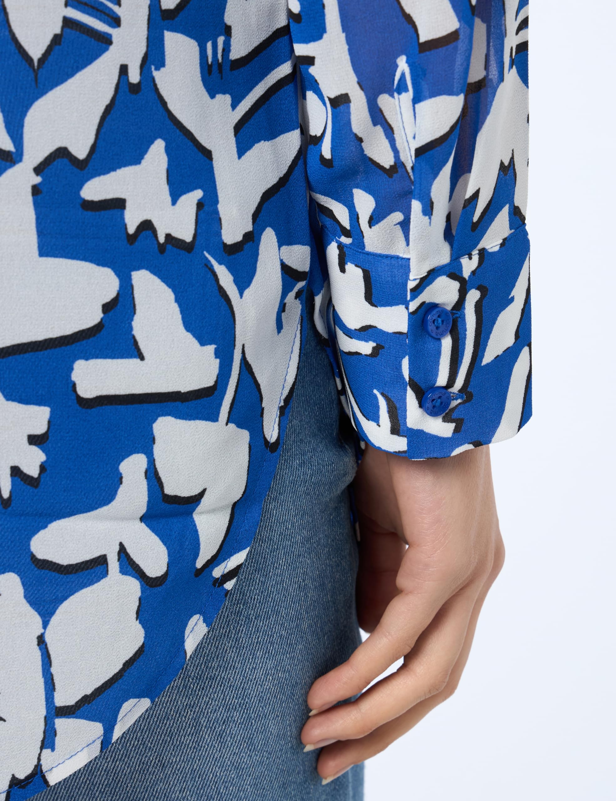 comma-blouses-longbluse-chiffon-gr-40-allover-print image 4