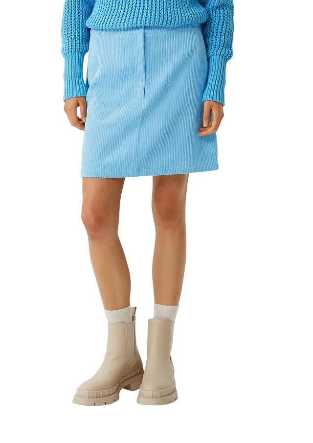 comma-skirts-cordrock-5194-hellblau-gr-38 image 1