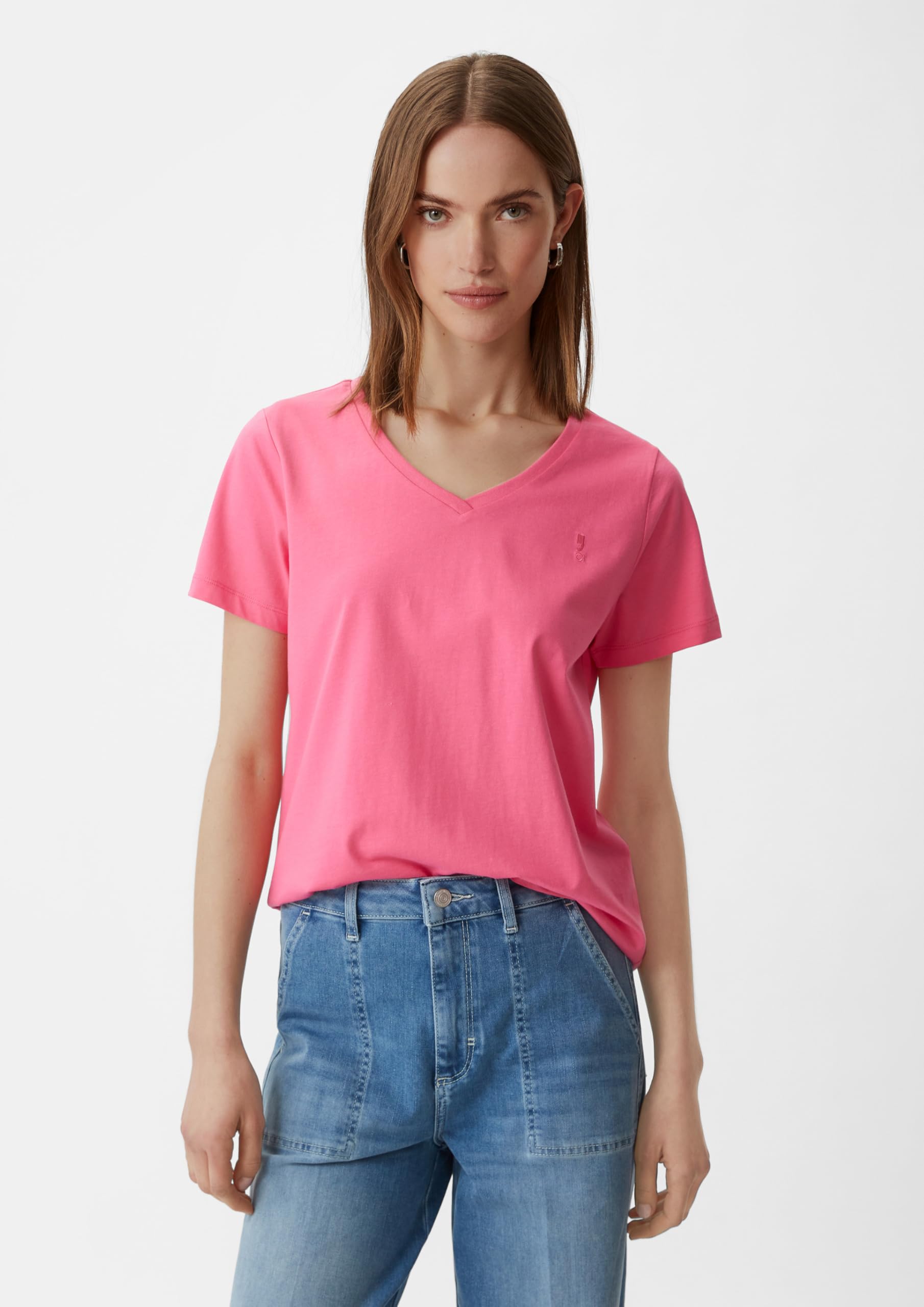 comma-basic-t-shirt-v-ausschnitt-baumwolle-0100 image 5