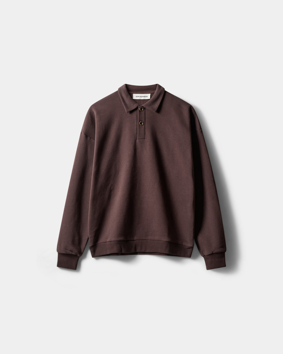 sofie-schnoor-women-lumesw-polo-sweatshirt-dunkelbraun-baumwolle image 1