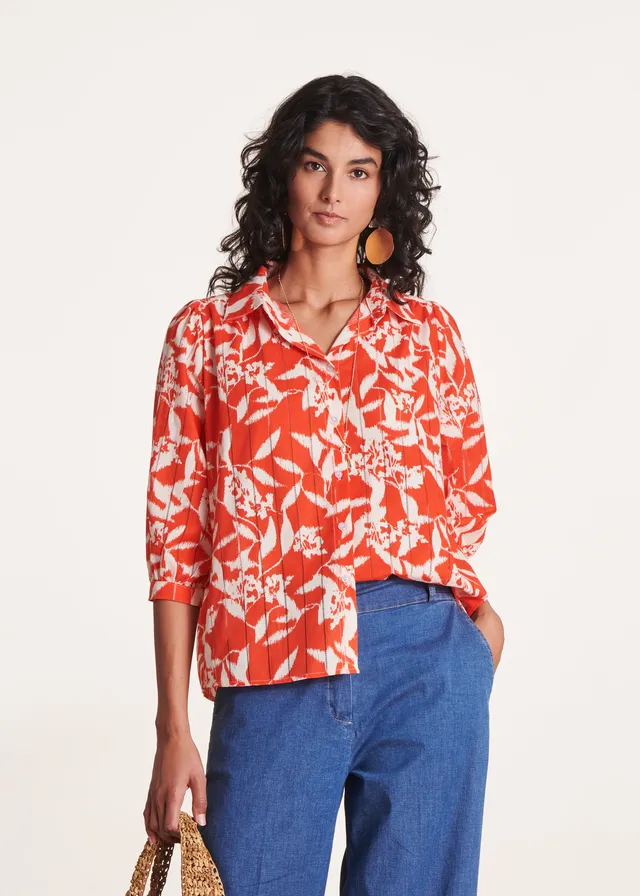 la-f-e-marabout-e-chemises-sopou-bluse-bio-baumwolle-orange image 1
