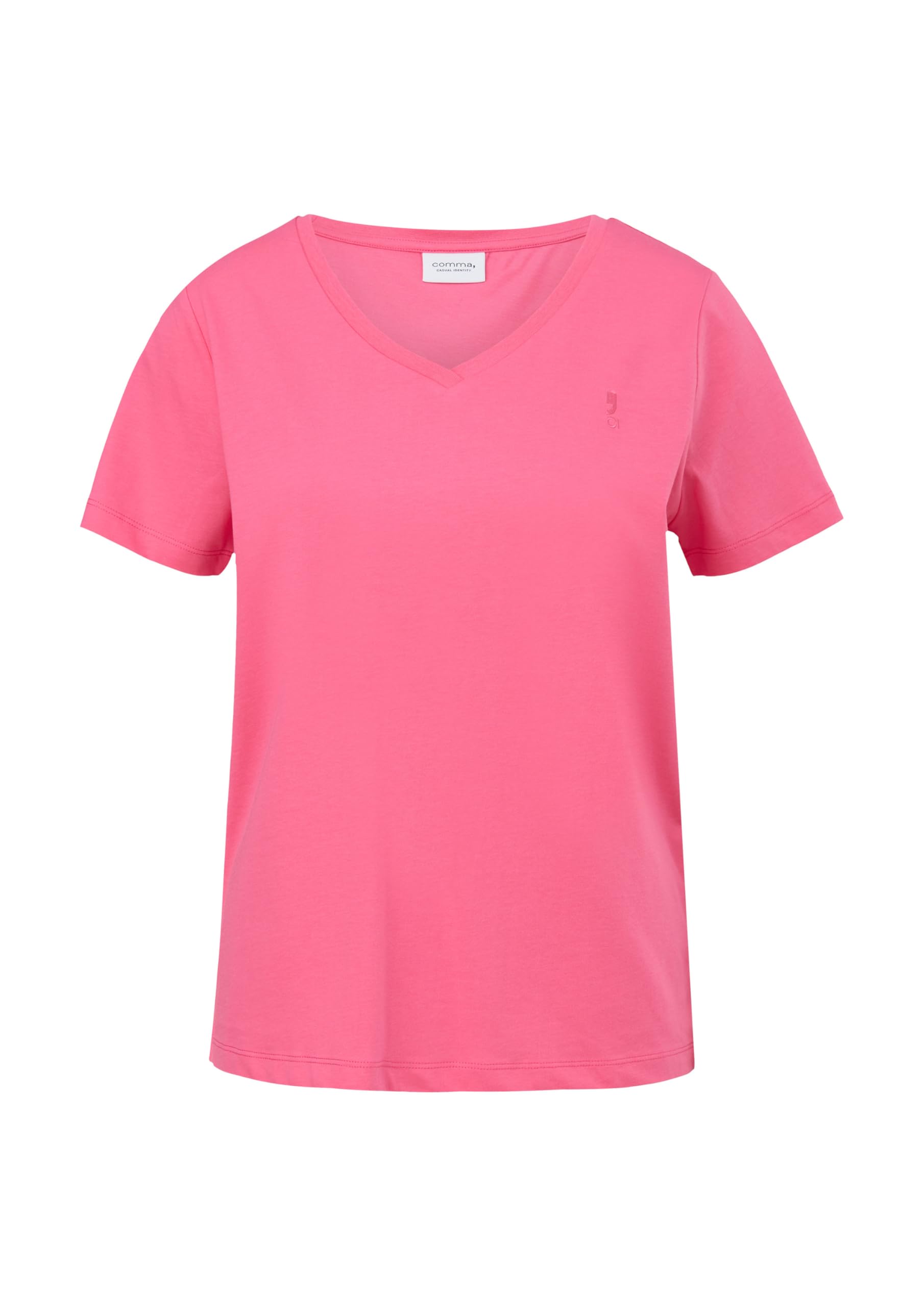 comma-basic-t-shirt-v-ausschnitt-baumwolle-0100 image 4