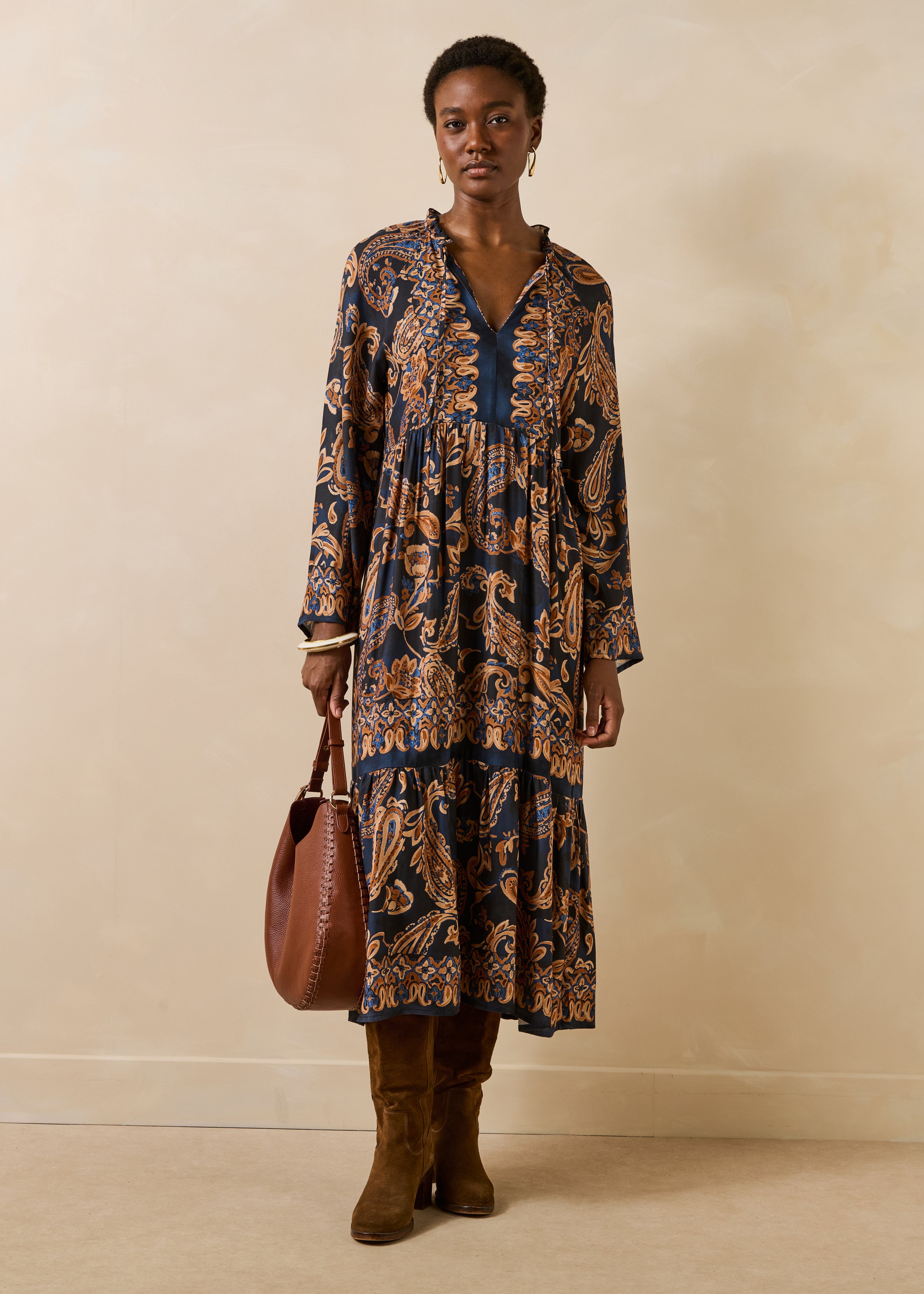 la-f-e-marabout-e-robes-combinaisons-kleid-glycine-marine image 1