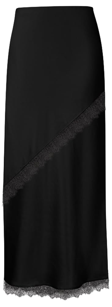 comma-satin-rock-damen-flie-end-midi image 1