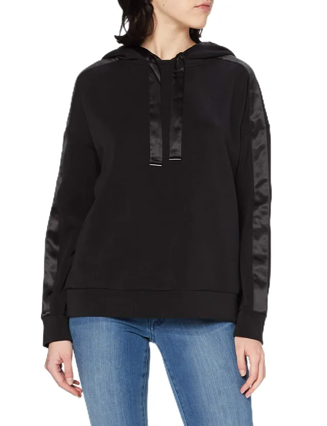 comma-sweatshirt-damen-gr-e-34-mit-kapuze-satin image 1