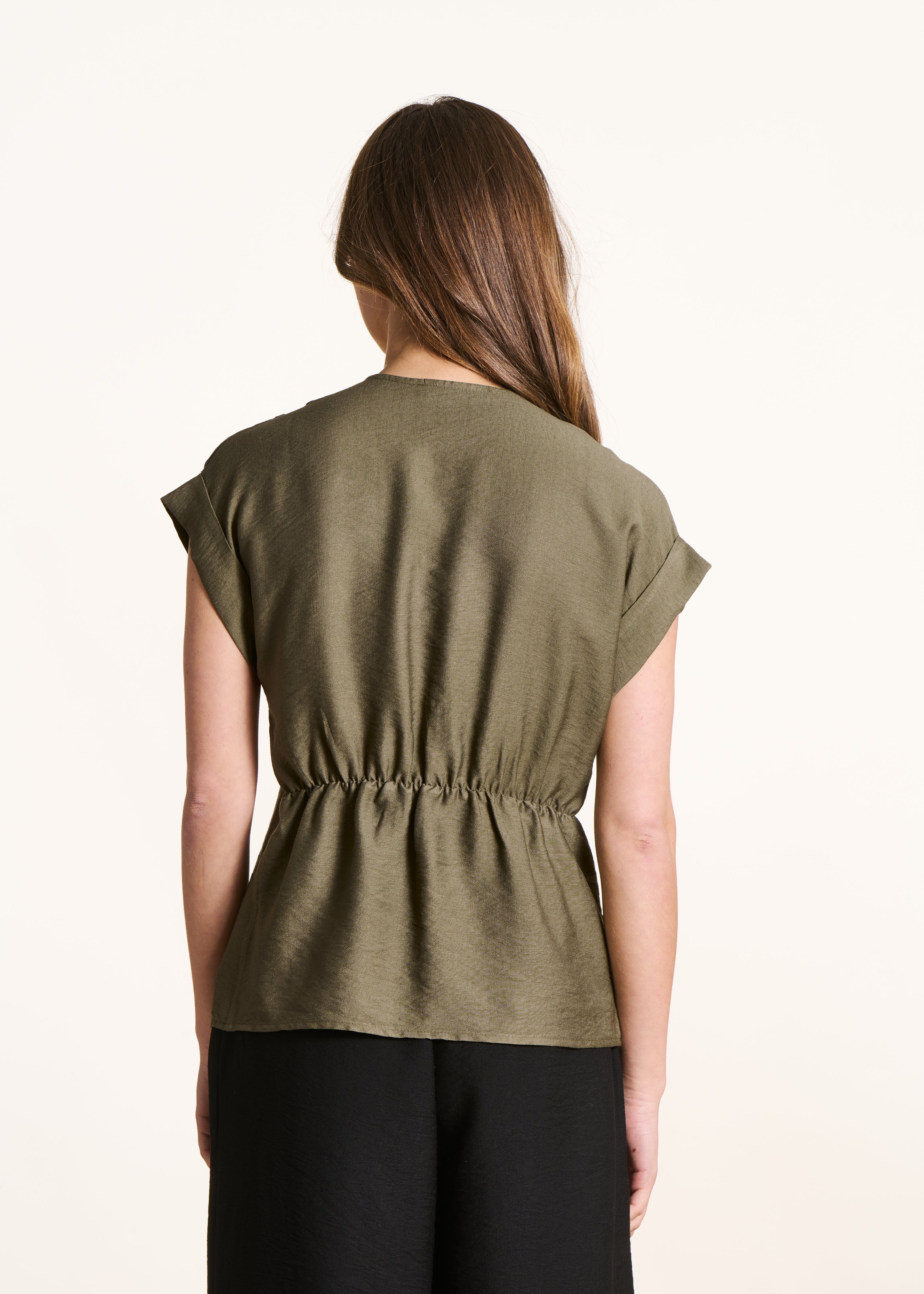 la-f-e-marabout-e-top-khaki-v-ausschnitt-viskose-34-46 image 3