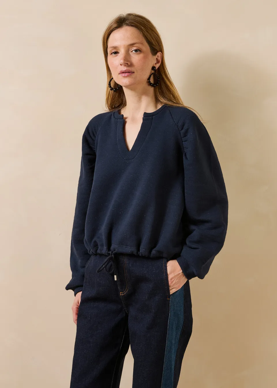 la-f-e-marabout-e-grifon-sweatshirt-marine-bio-baumwolle image 1