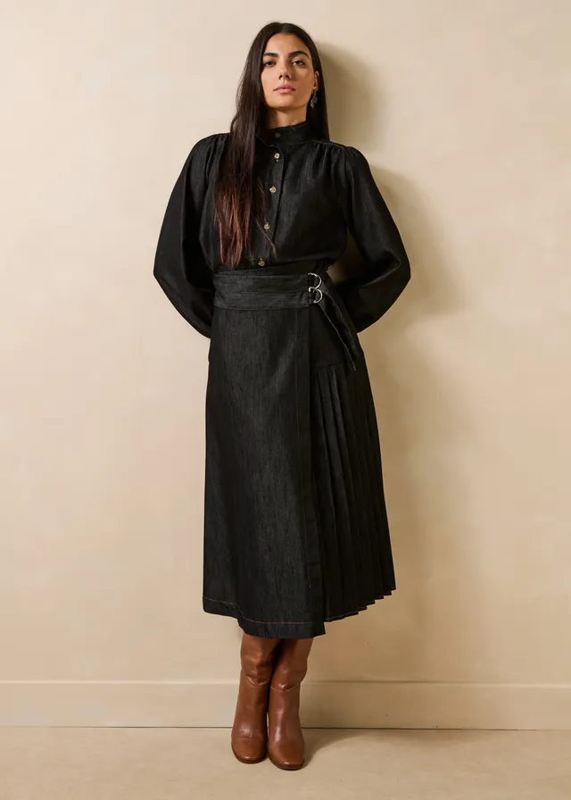 la-f-e-marabout-e-galway-wickelrock-midi-denim-schwarz-38 image 1