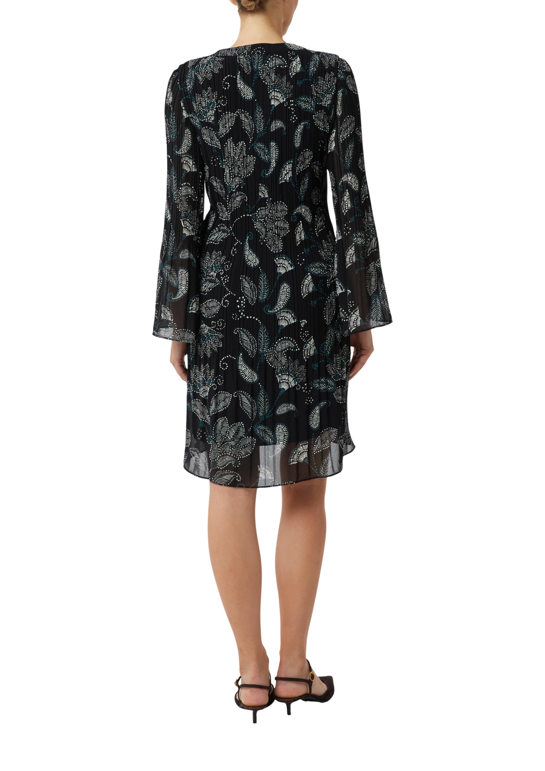 comma-blusenkleid-plissee-optik-midi-kleid-gr-32-all-over-print image 2