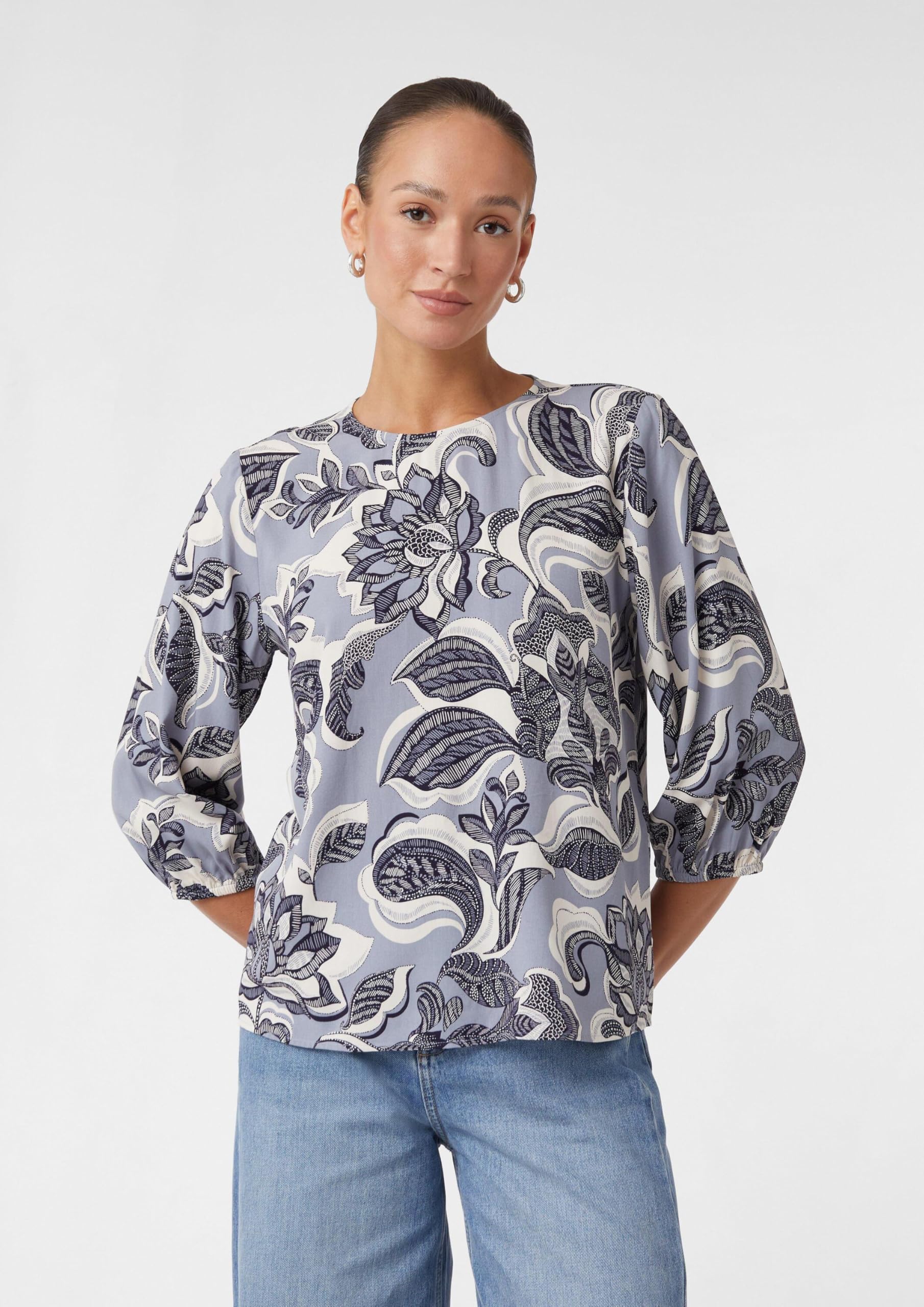 comma-bluse-all-over-print-twill-gr-e-38 image 6