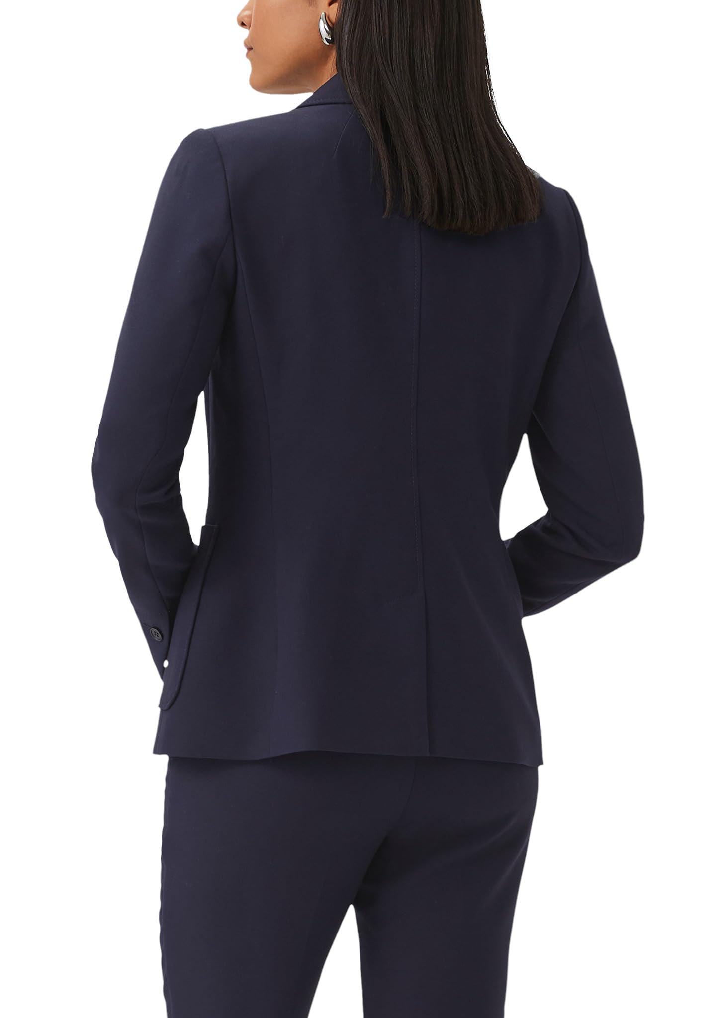comma-blazers-blazer-leicht-gef-ttert-gr-40-navy image 2