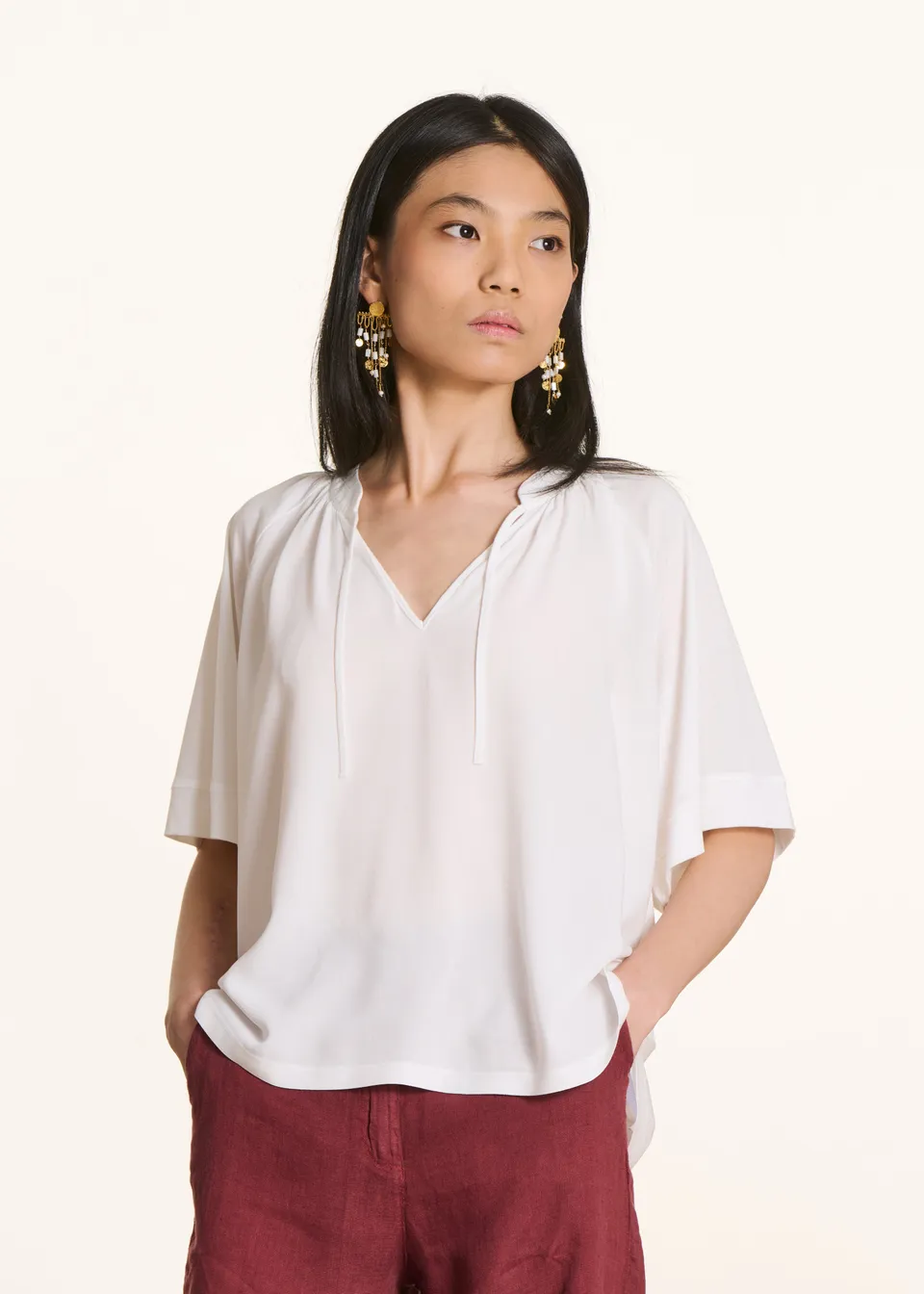 la-f-e-marabout-e-fameux-t-shirt-ecru-kurzarm-loose image 1
