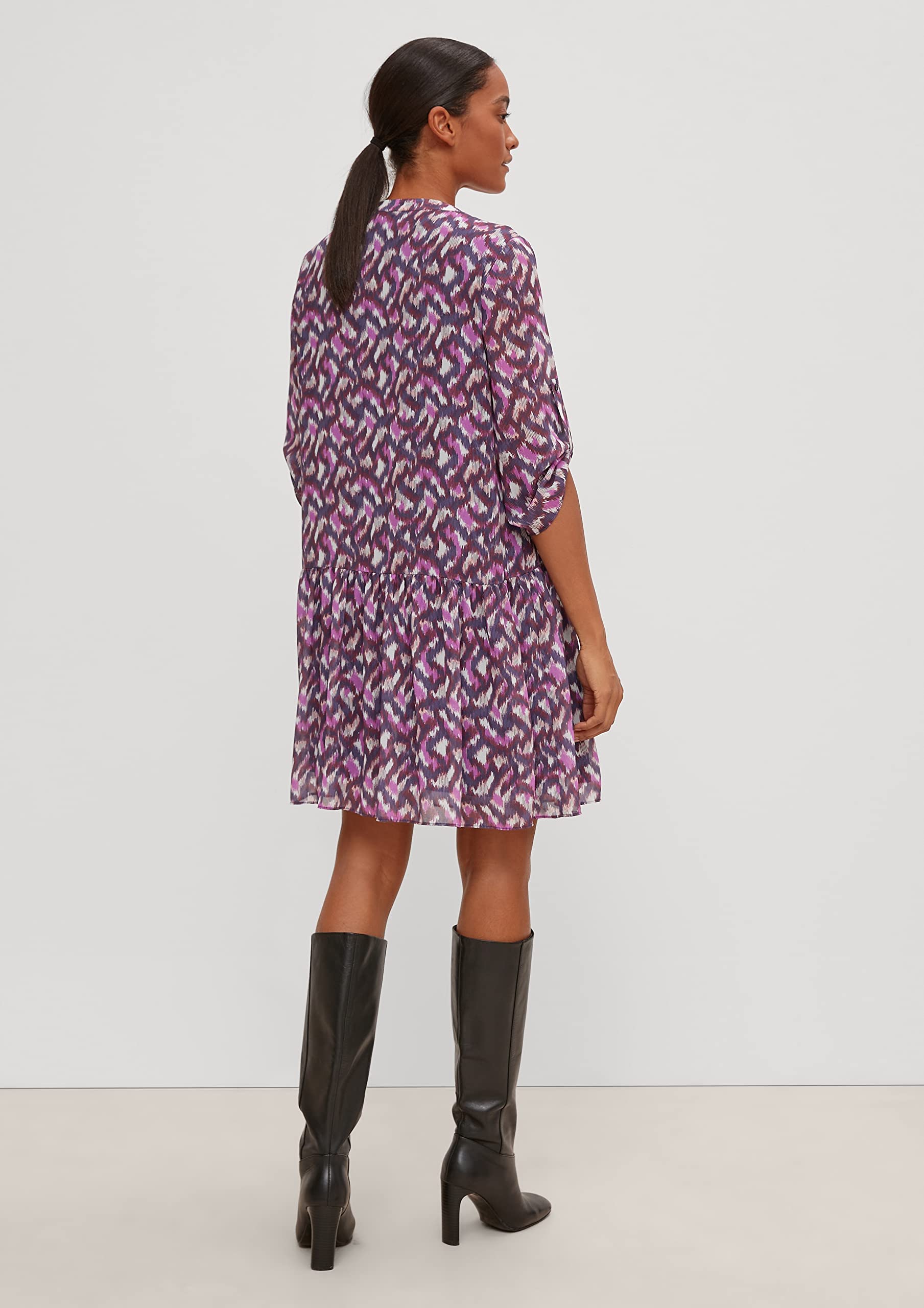 comma-shirtdress-chiffon-kleid-damenkleid-gr-36-print image 8