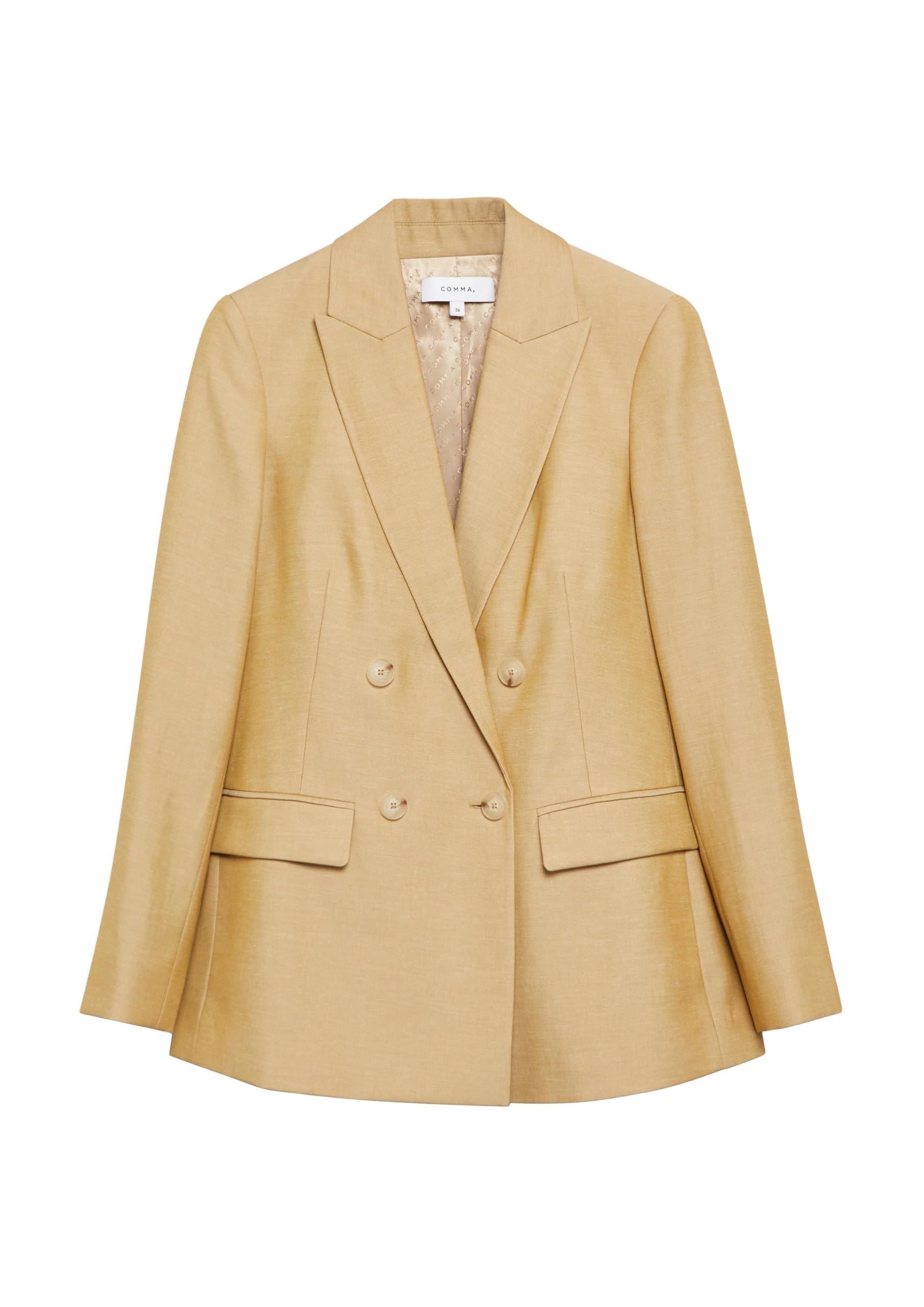 comma-blazer-leinenmix-regular-fit-doppelreihig-gr-34 image 3