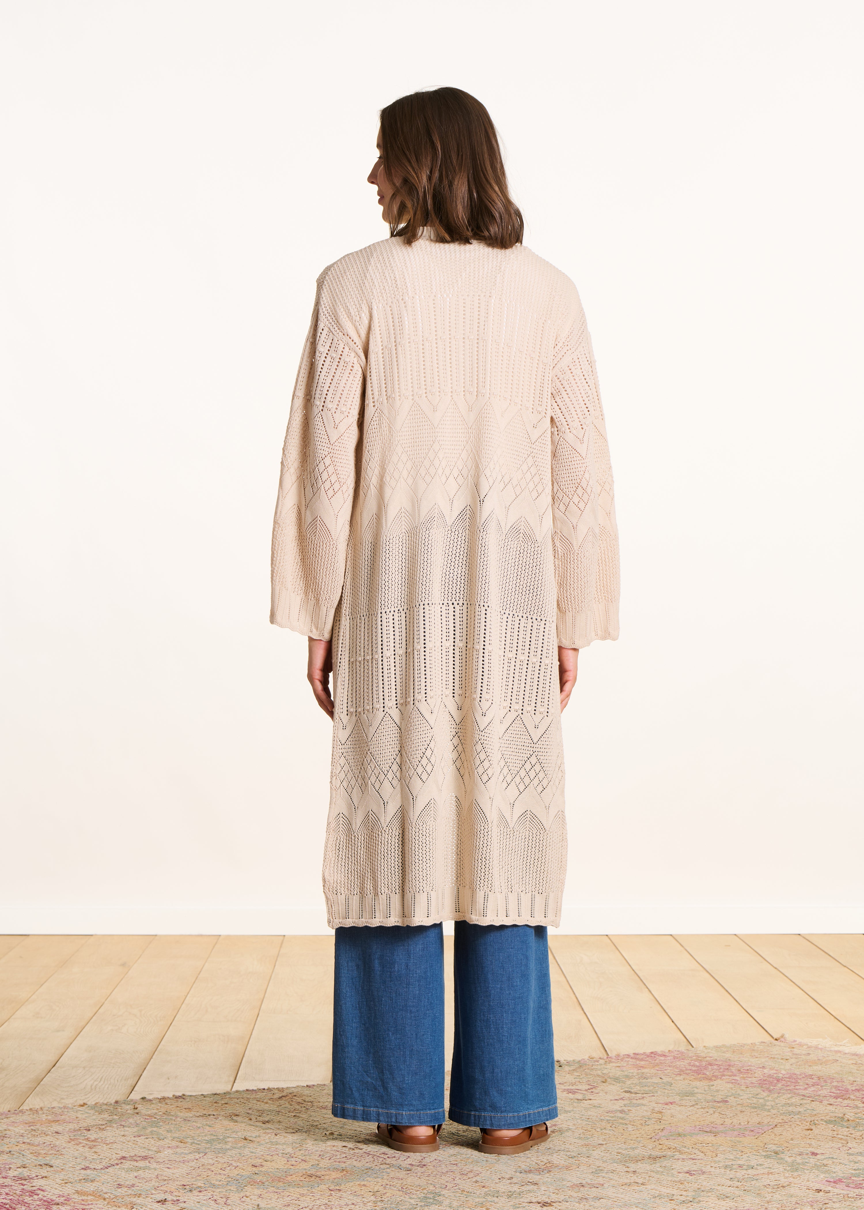 la-f-e-marabout-e-florna-cardigan-beige-lochstrick-lang image 3
