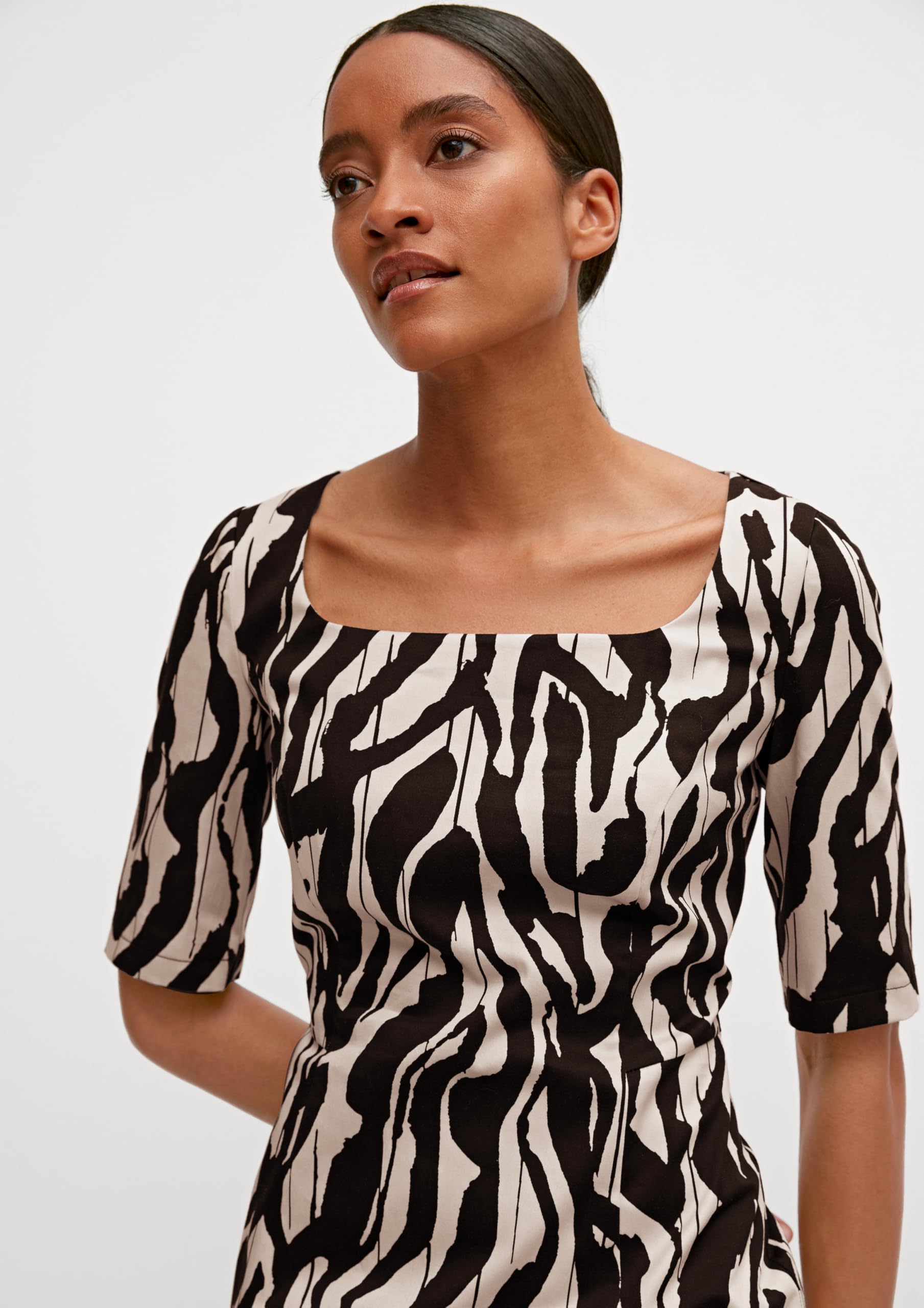 comma-allover-print-kleid-gr-36-gemustert-damen-kleid image 3
