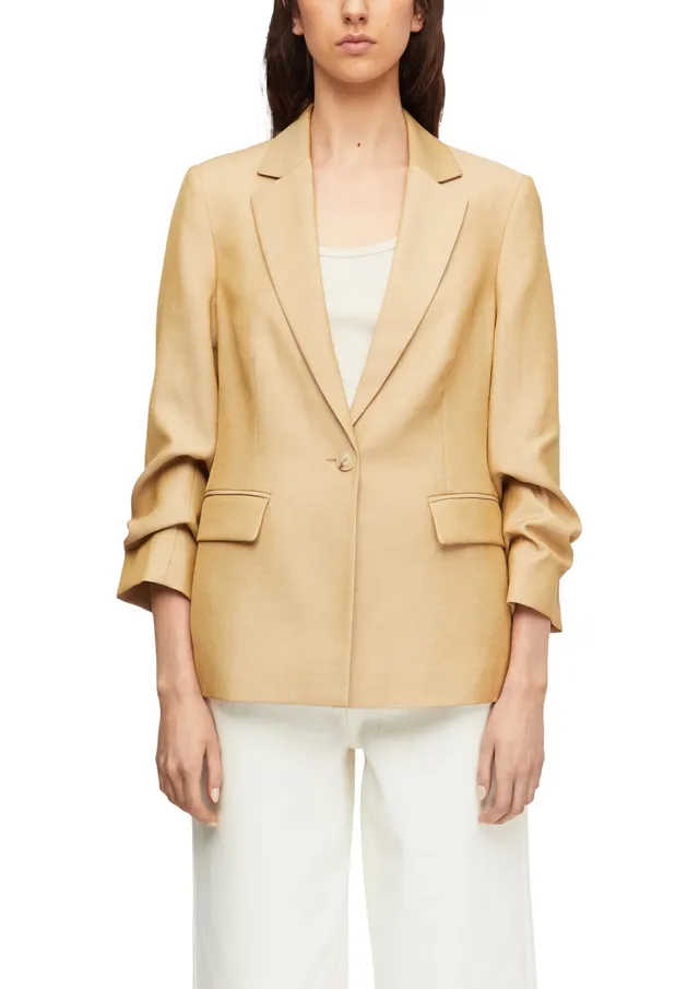 comma-blazers-blazer-regular-fit-reverskragen-3-4-rmel-gr-42-leinen image 1