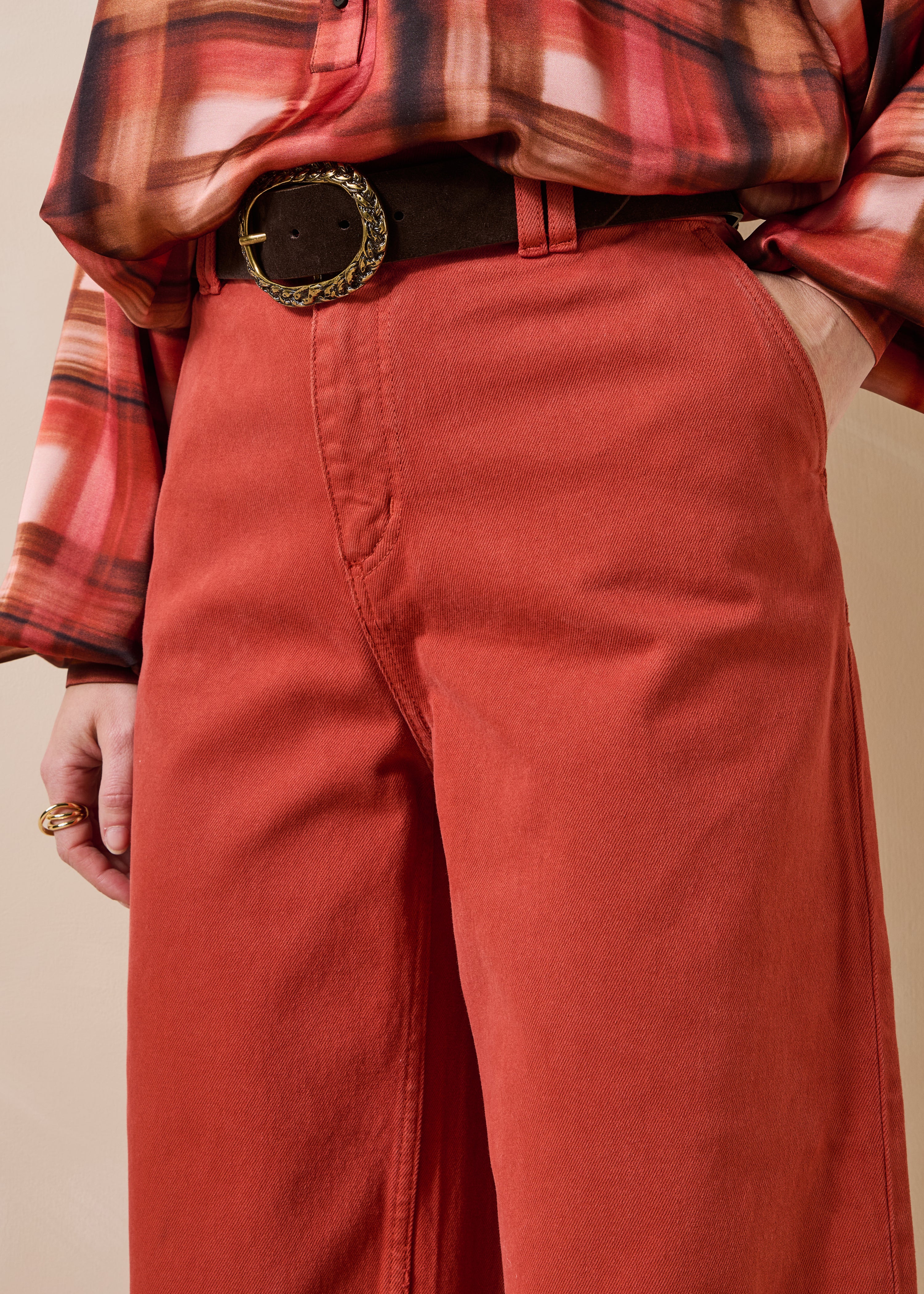 la-f-e-marabout-e-gustol-jean-terracotta-bio-high-waist image 5