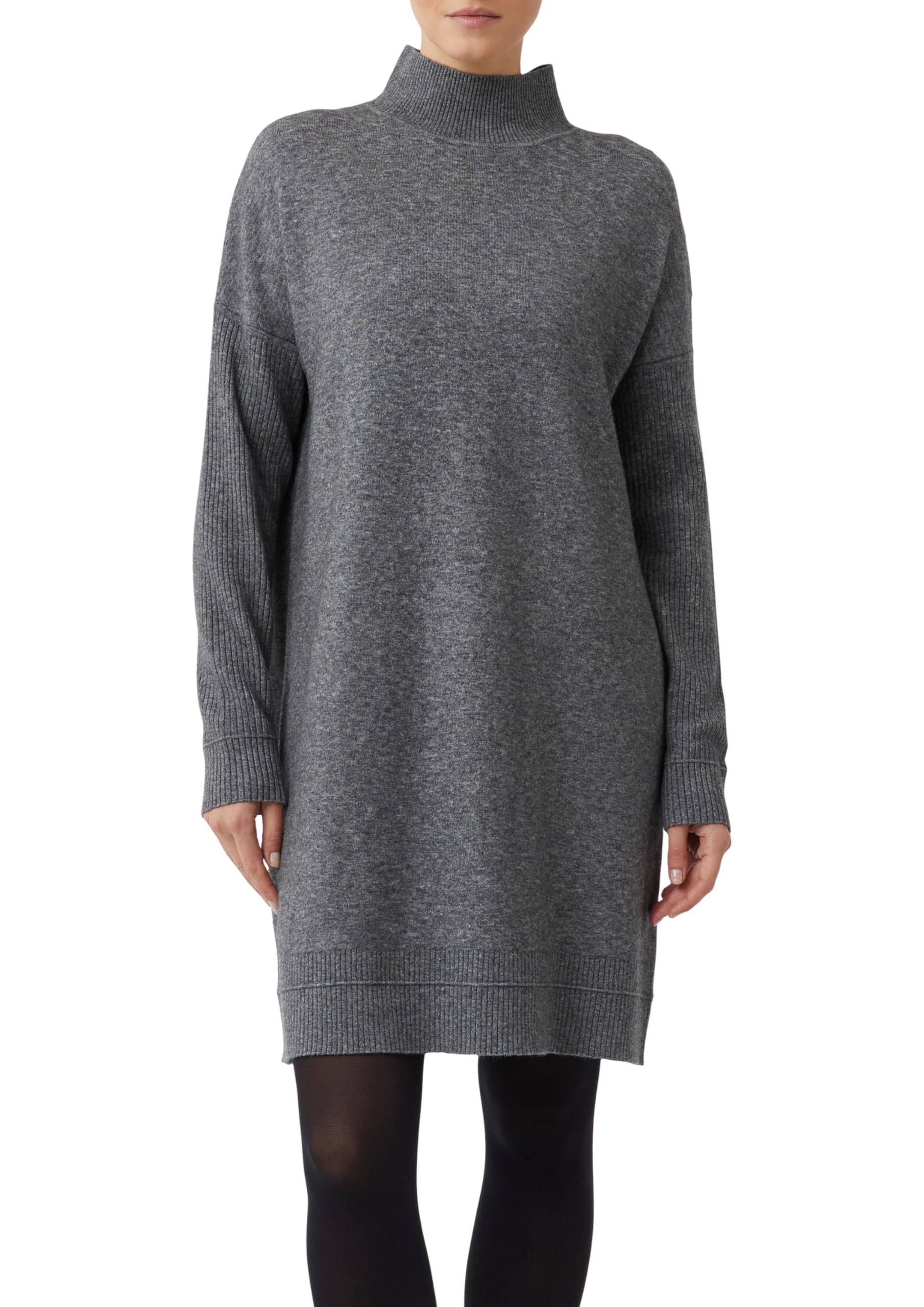 comma-strickkleid-stehkragen-wollmix-kleid-gr-e-m image 1