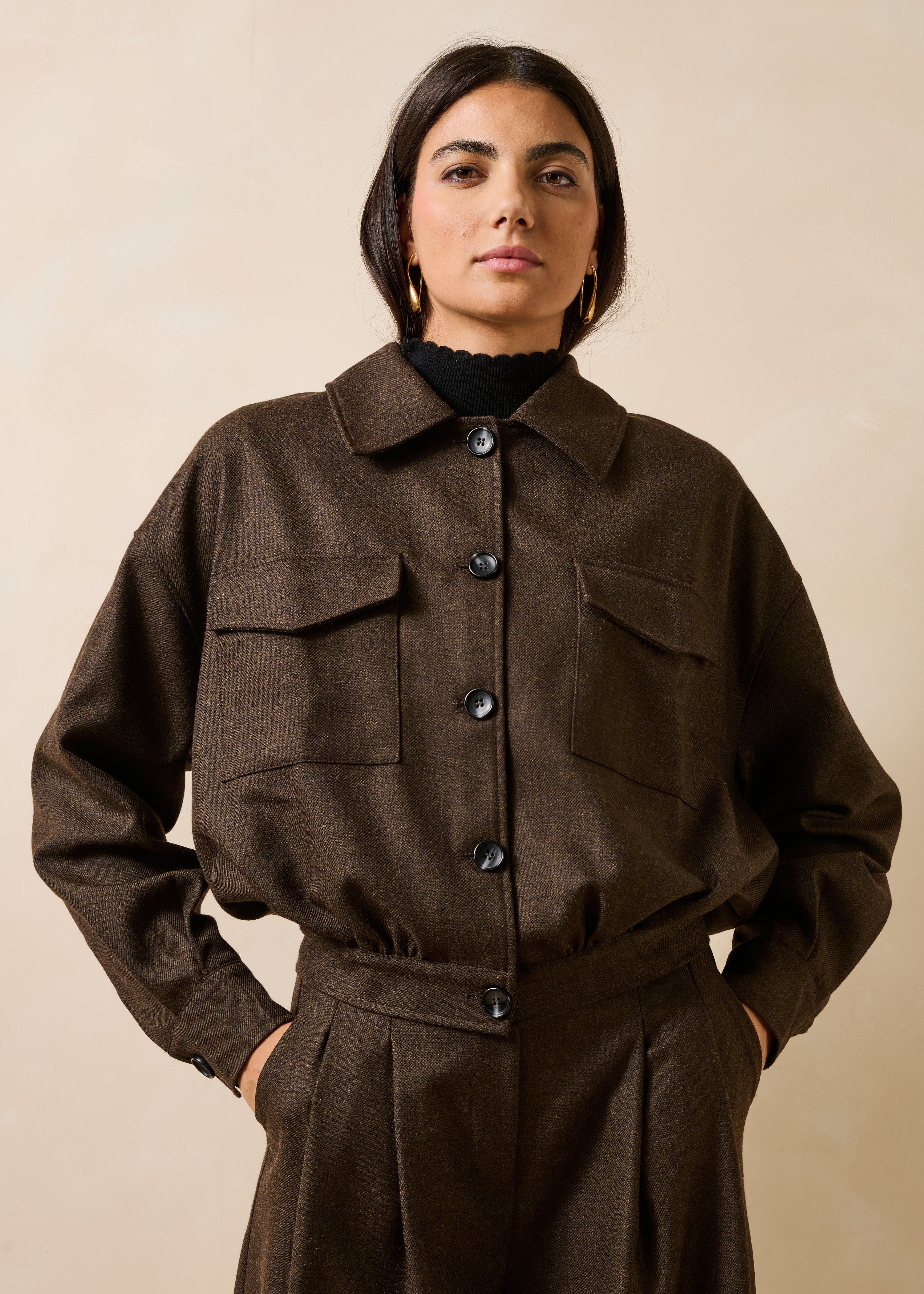 la-f-e-marabout-e-gariba-jacke-braun-wolle-gr-36 image 1