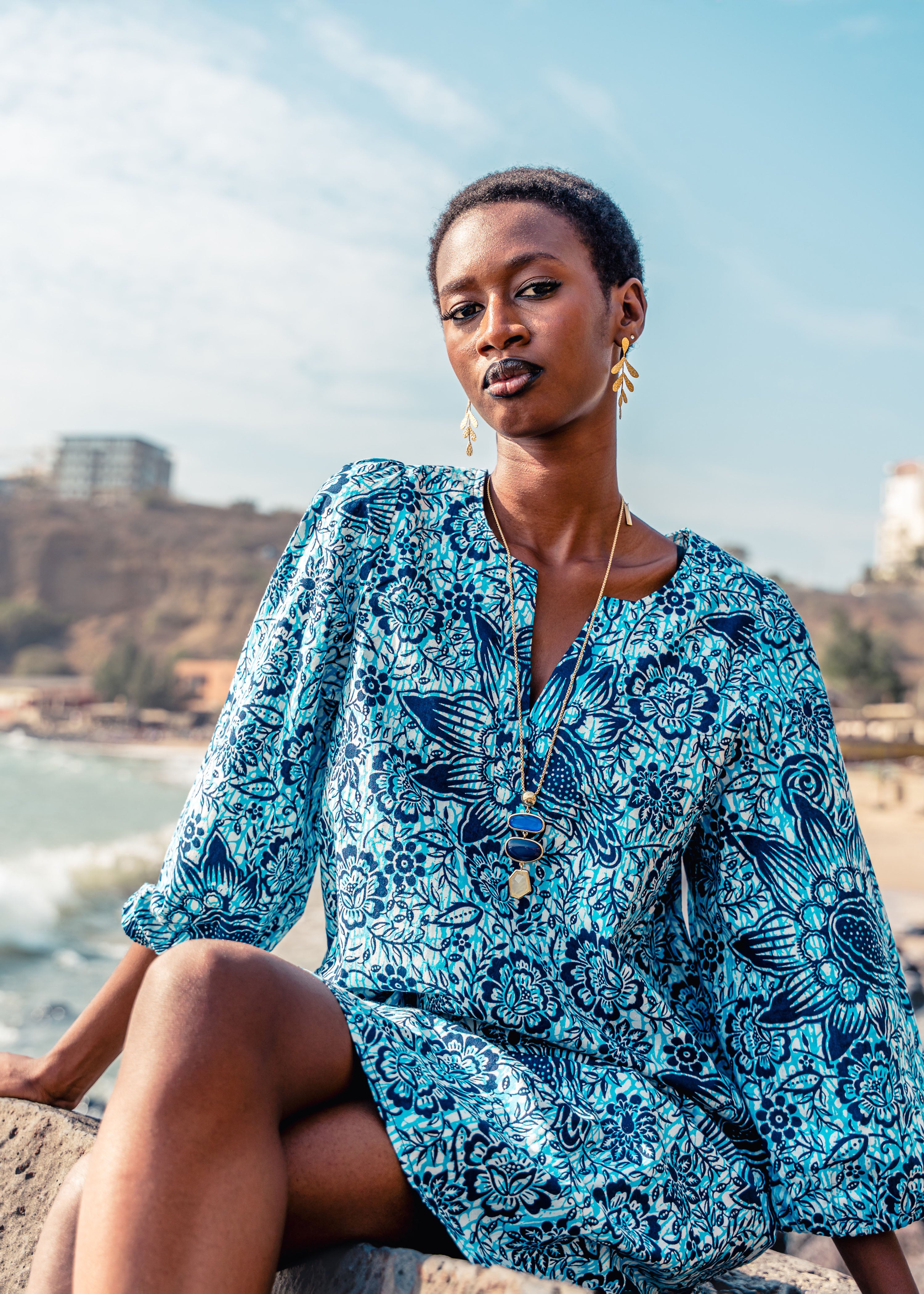 la-f-e-marabout-e-vaiana-kleid-blau-floral-baumwolle-34 image 1